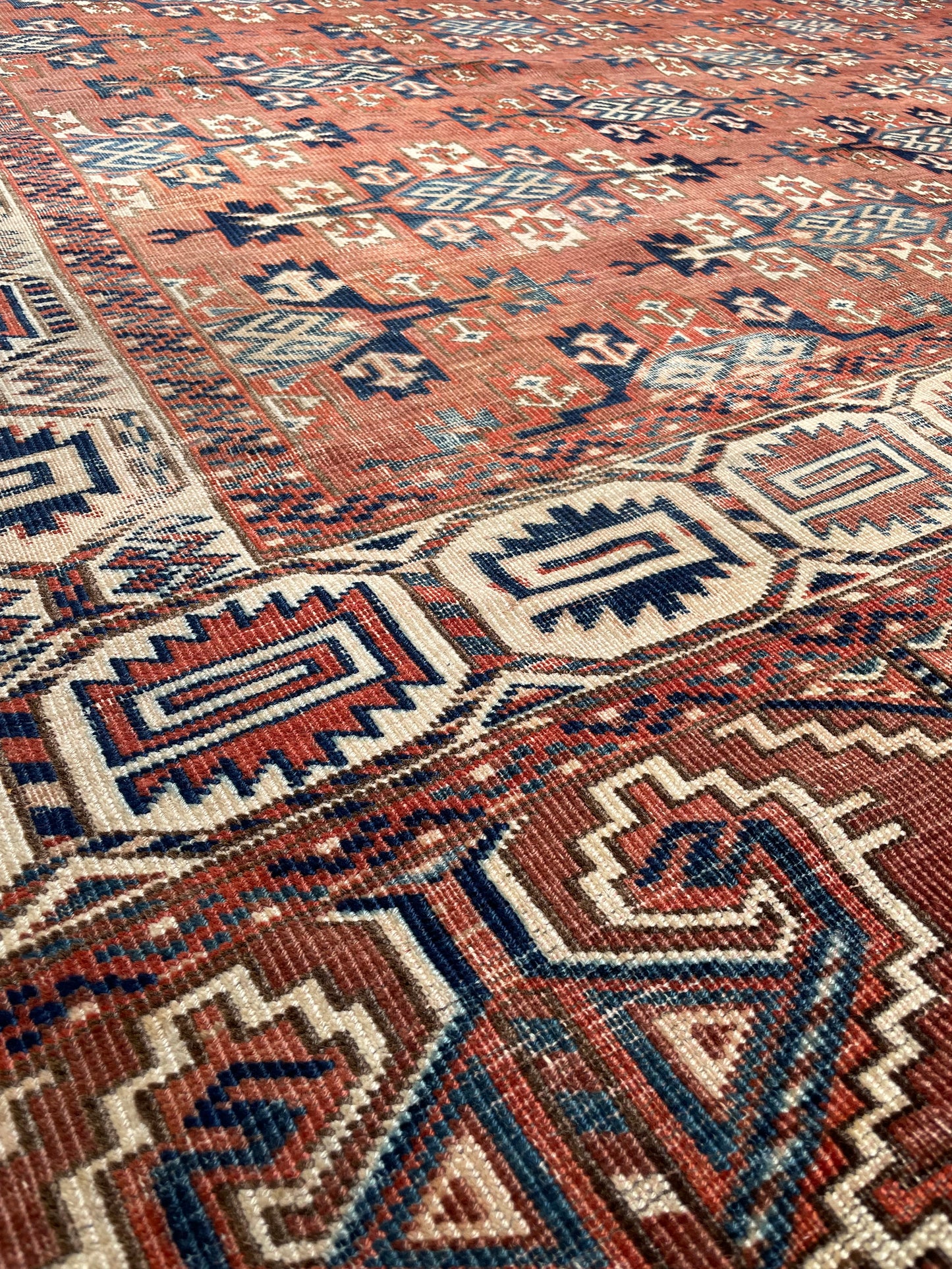 Turkoman Yomut Main Carpet Late 19th Century