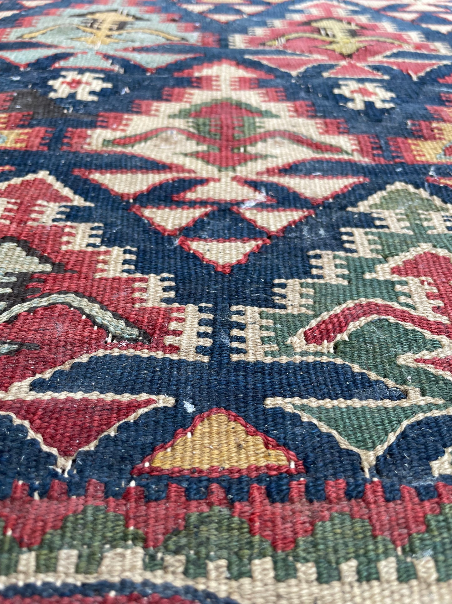 Antique Kurdish Kilim Runner