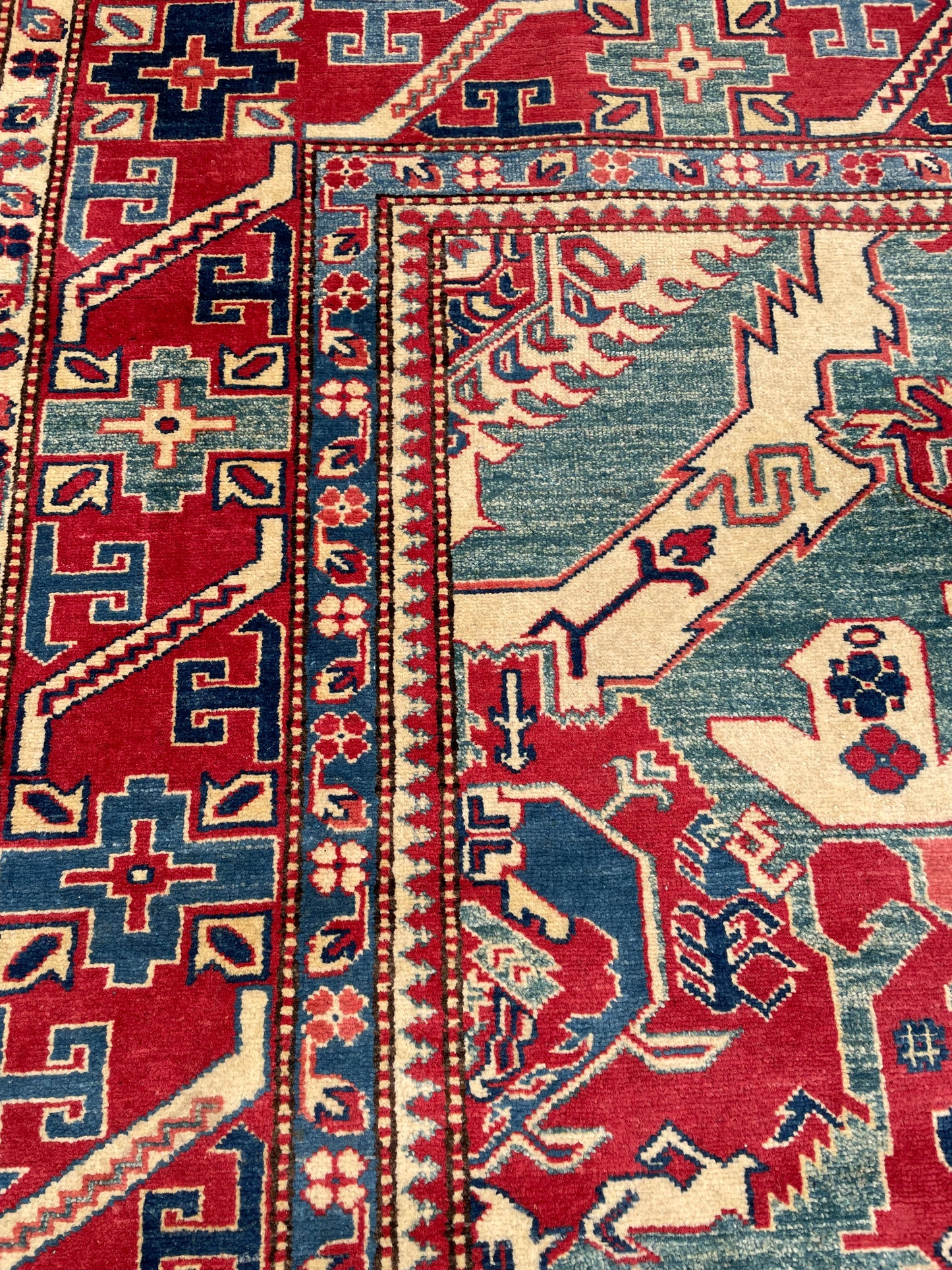 Afghan Caucasian ‘Dragon’ Design Rug