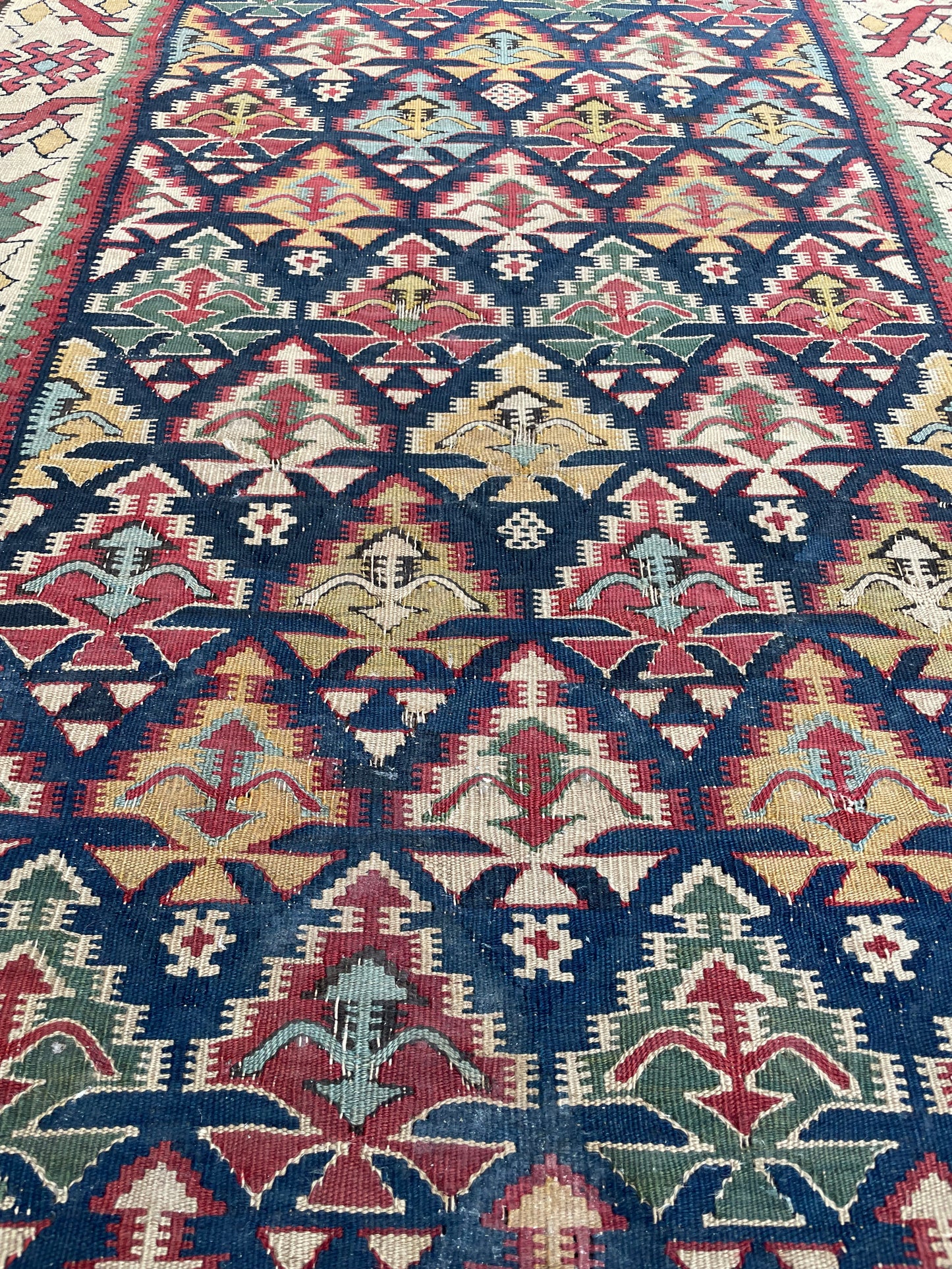 Antique Kurdish Kilim Runner