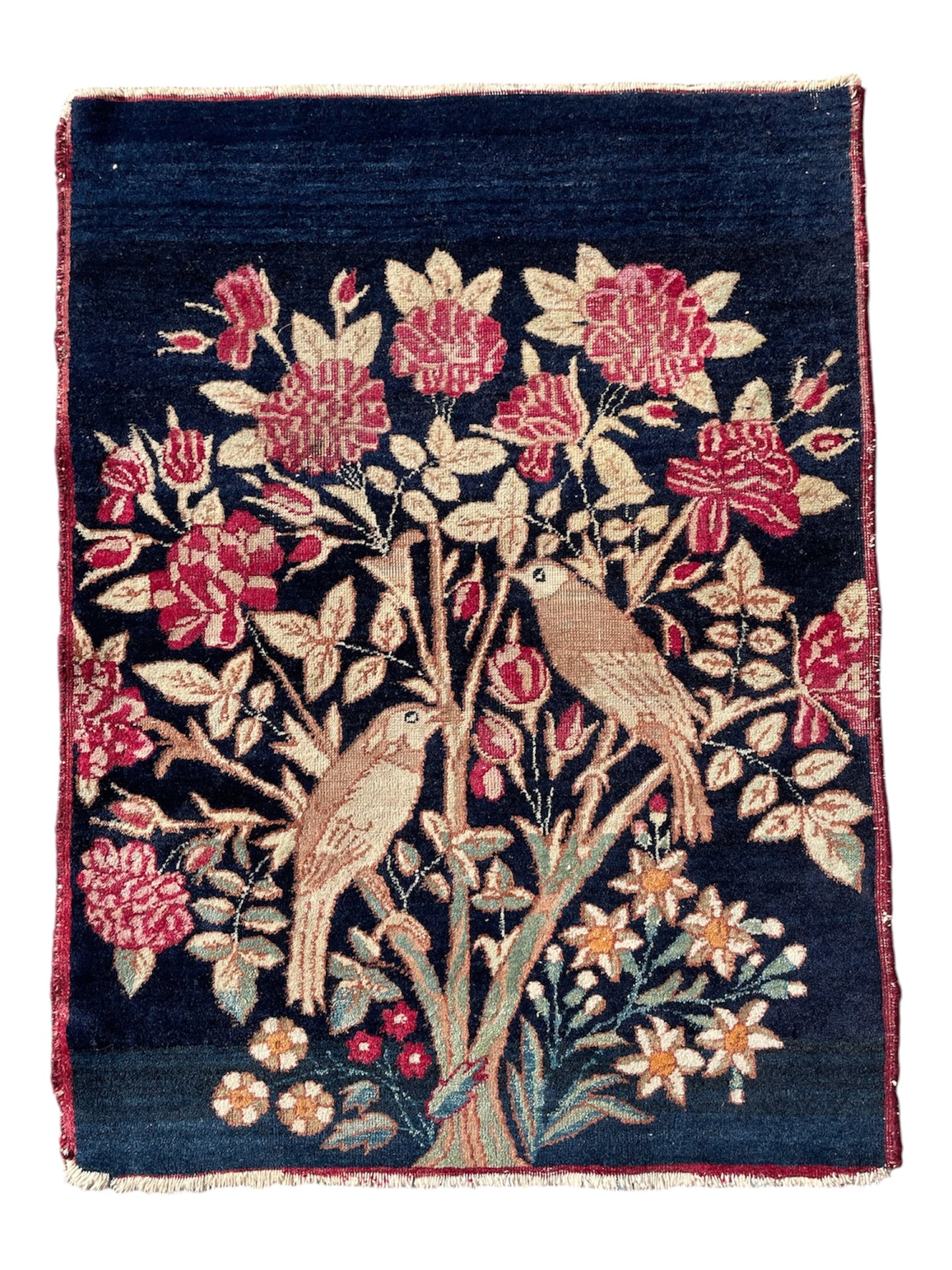Antique Kirman Lavar - Small Rug