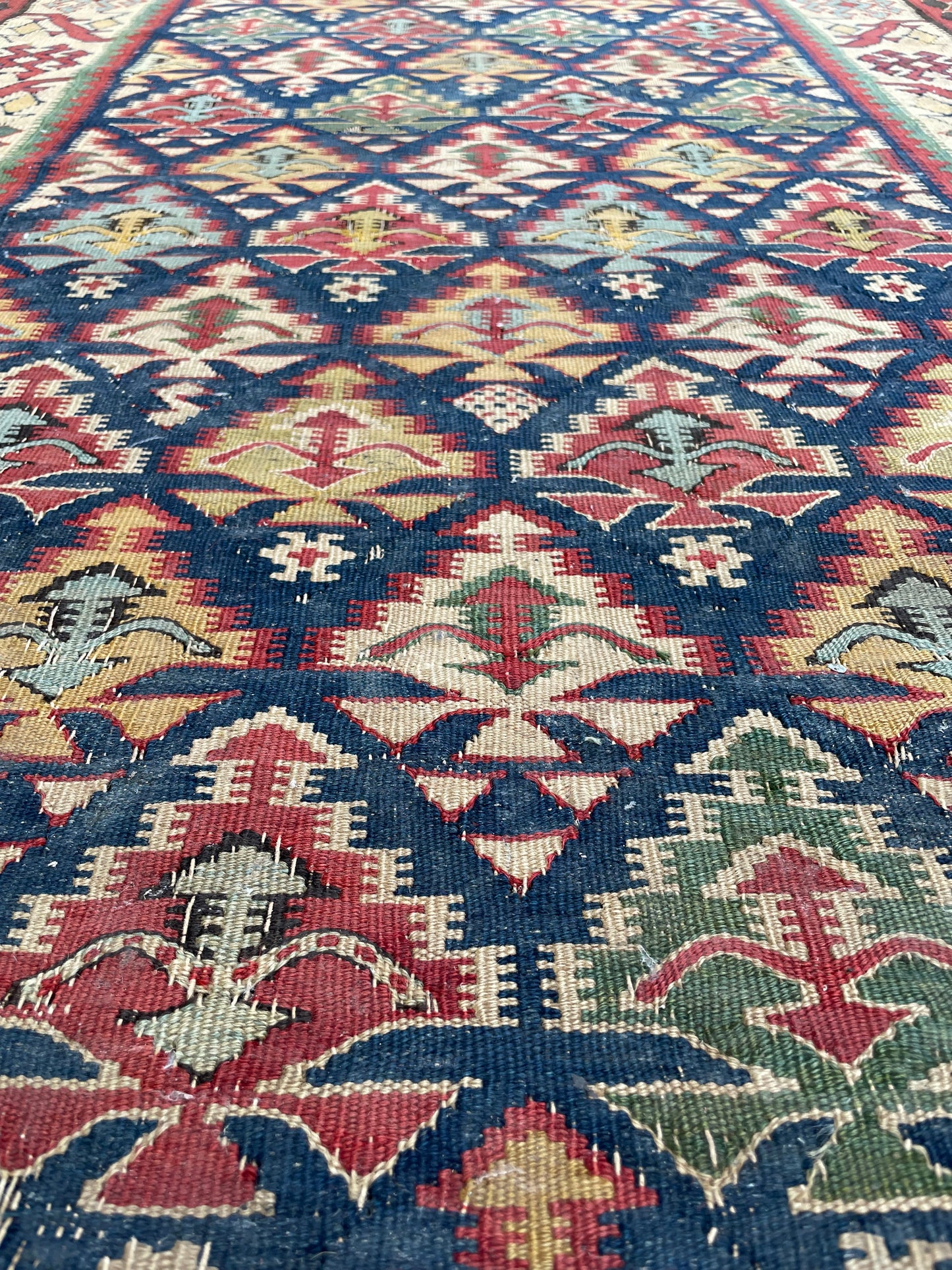 Antique Kurdish Kilim Runner