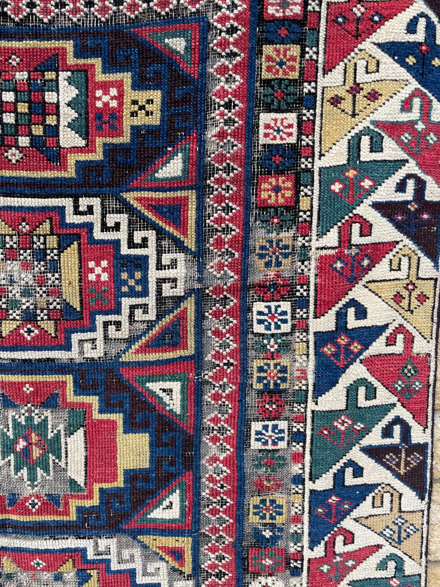 Antique Caucasian Shirvan Runner