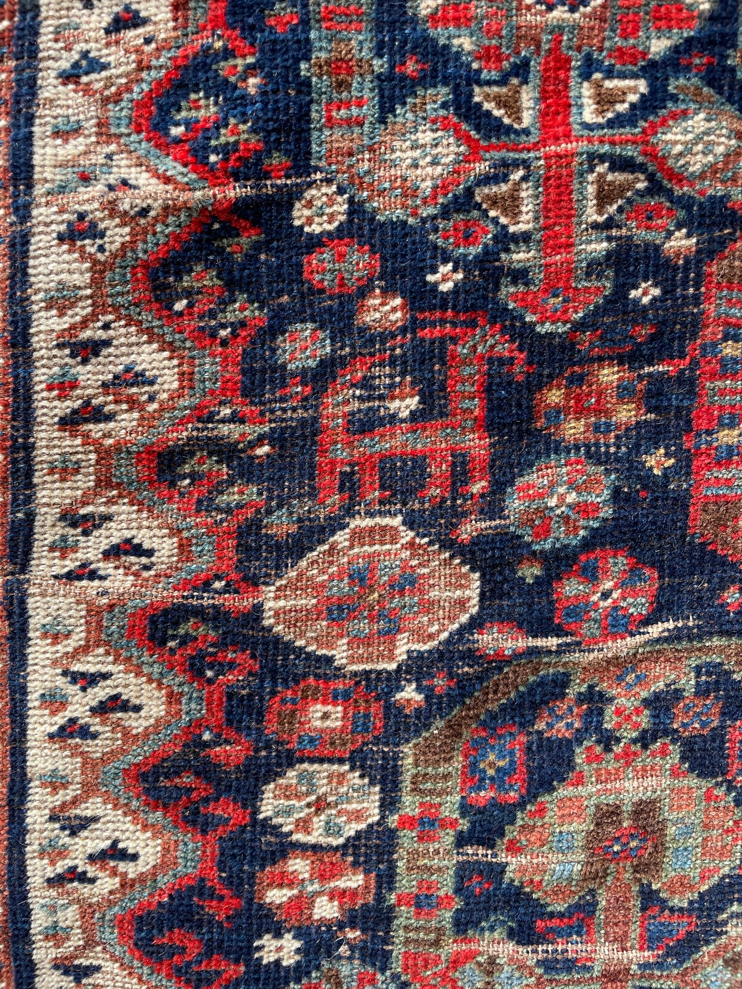Antique Khamseh Confederacy Baharlu Tribal Main Carpet