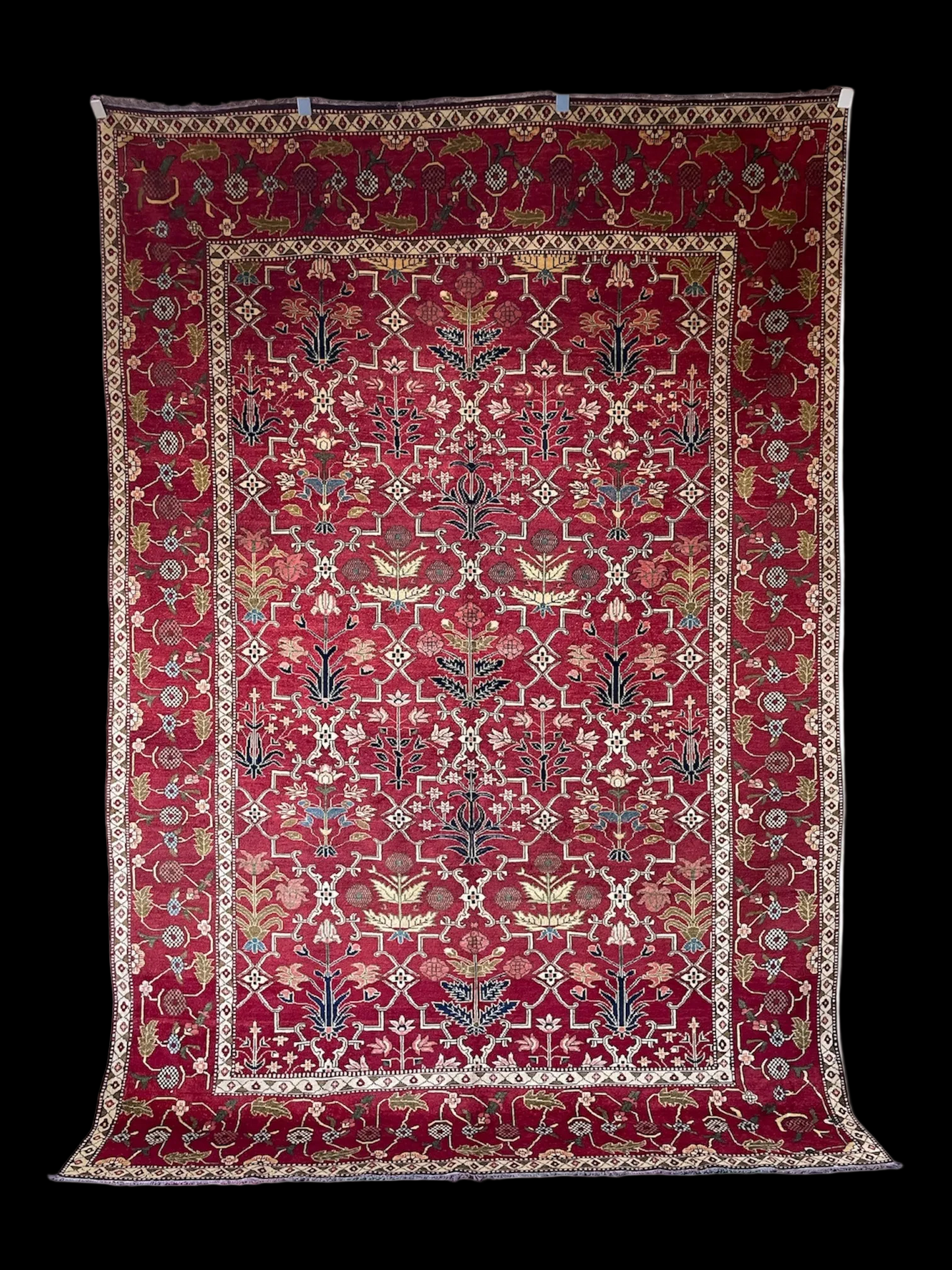 Mughal Design Flower & Lattice Carpet