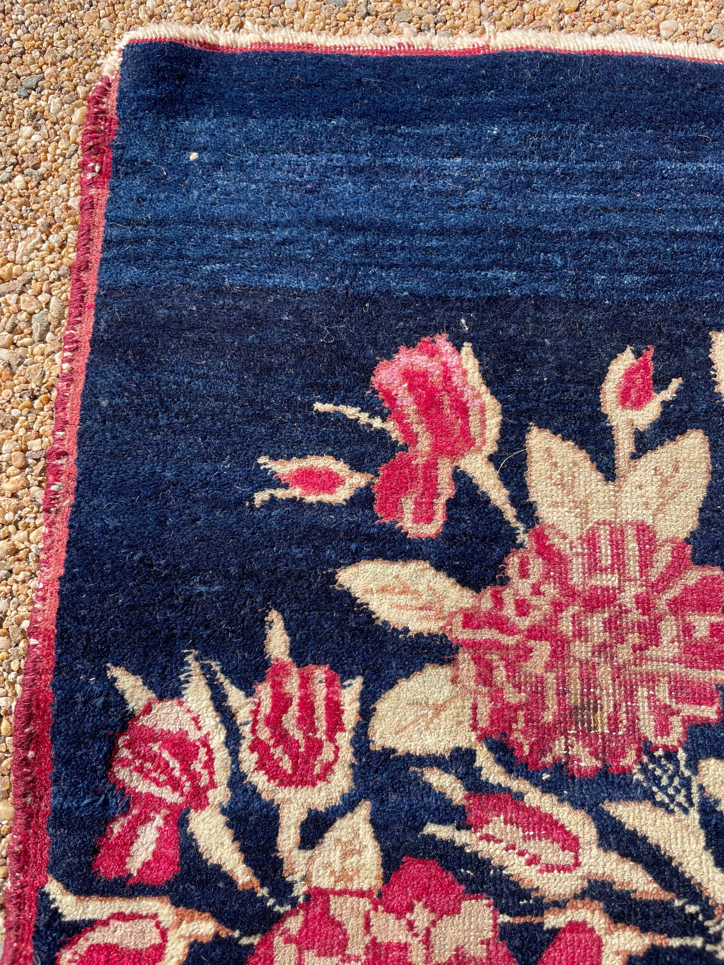 Antique Kirman Lavar - Small Rug