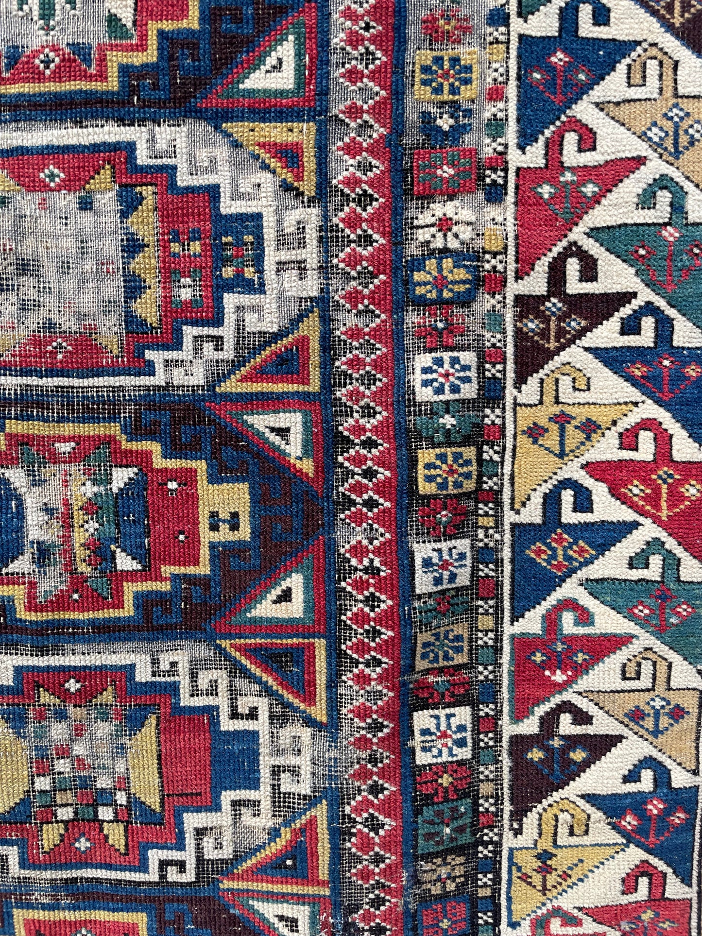 Antique Caucasian Shirvan Runner