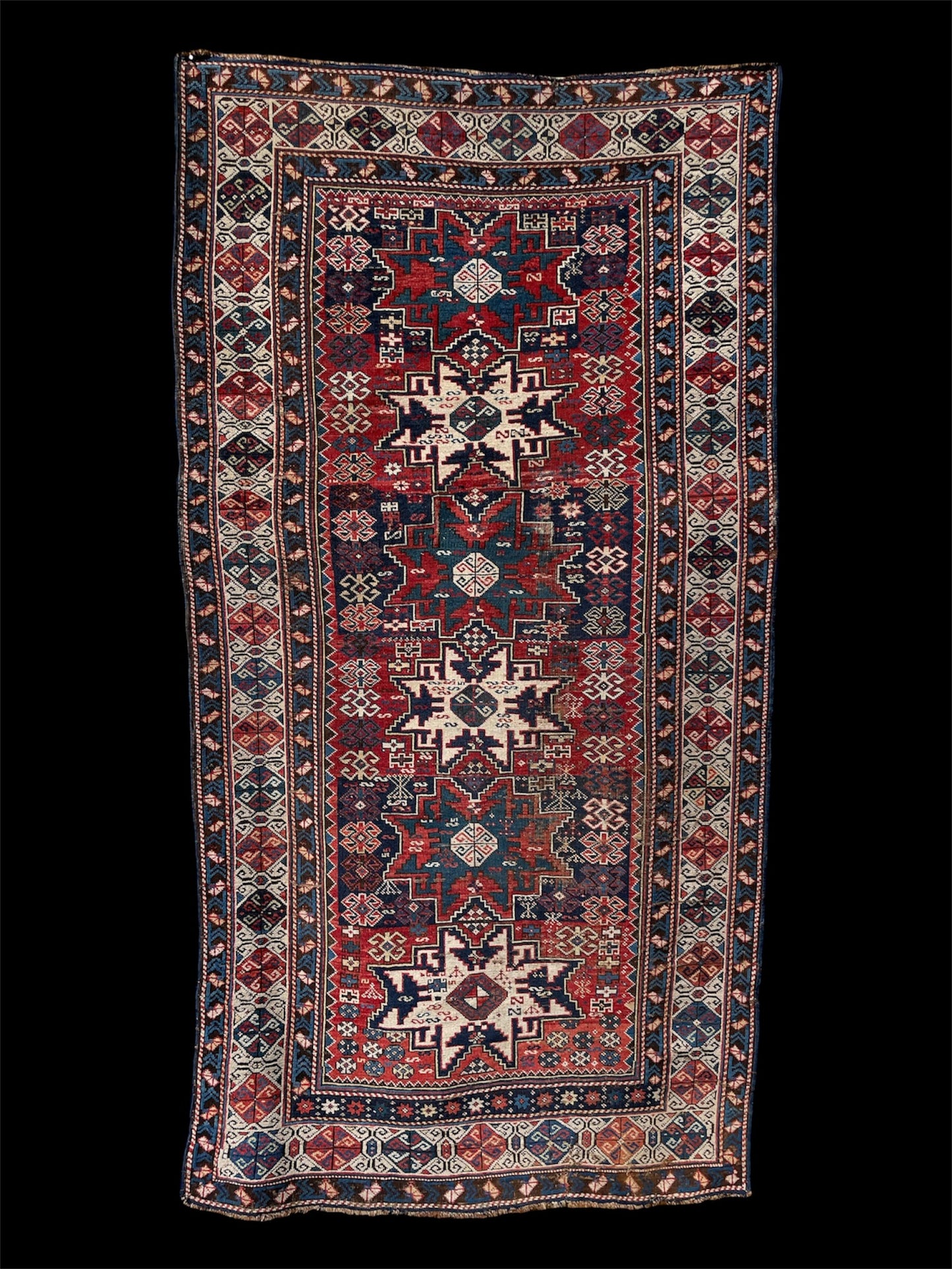 Antique Caucasian with Lezghi Stars