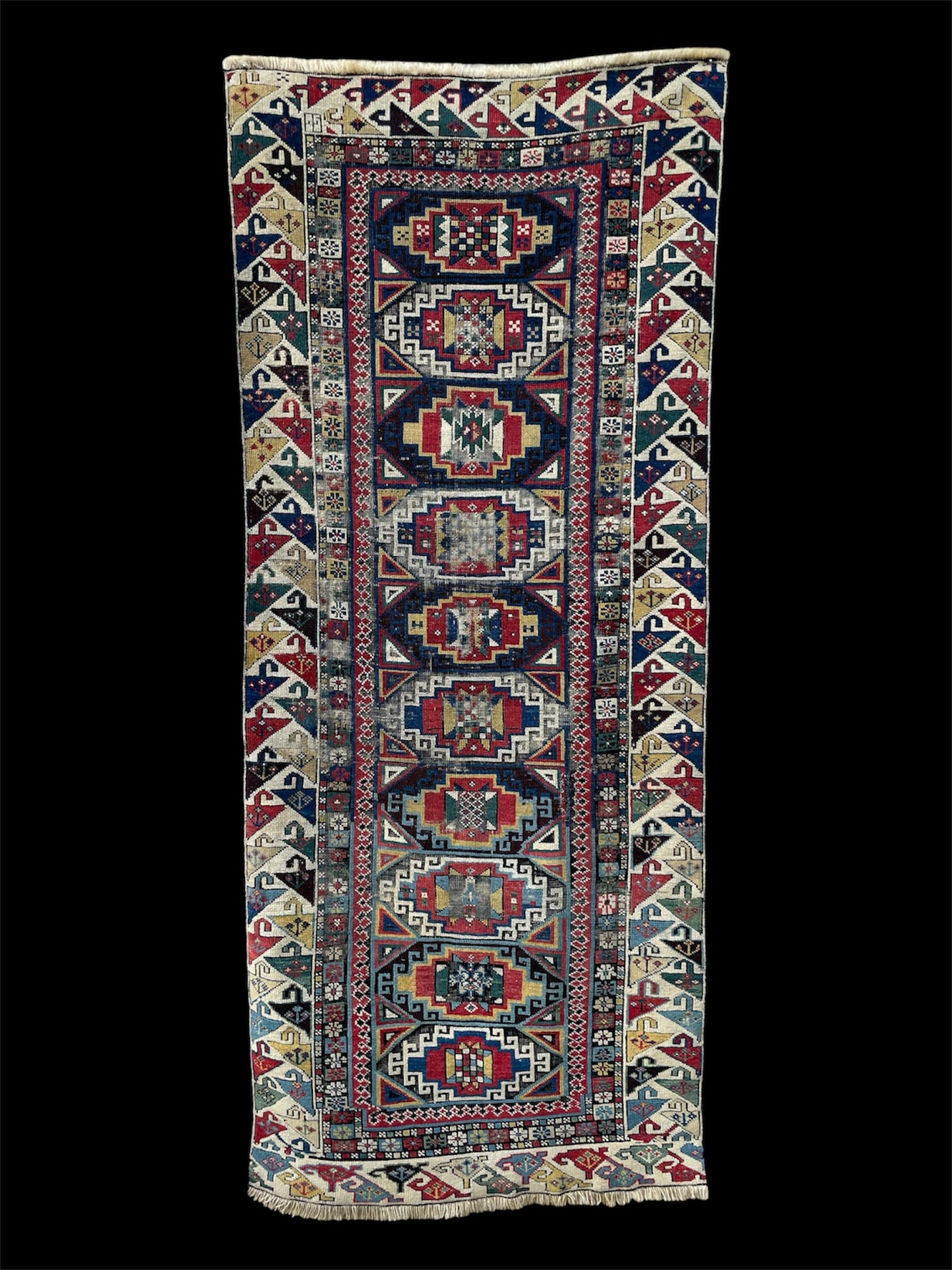 Antique Caucasian Shirvan Runner