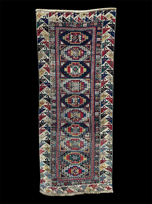 Antique Caucasian Shirvan Runner