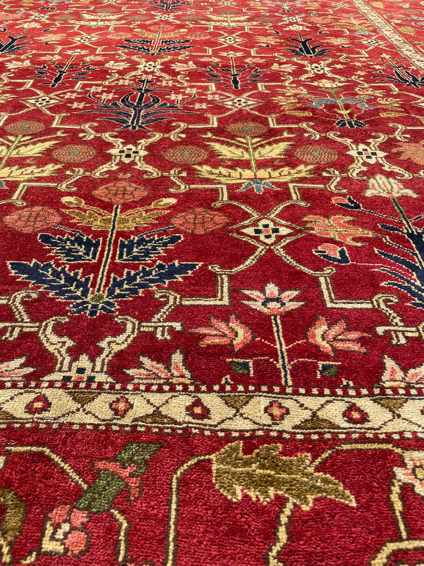 Mughal Design Flower & Lattice Carpet