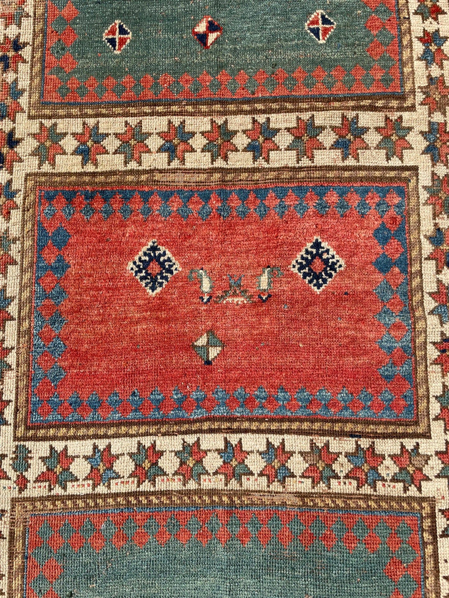 Antique Caucasian Kazak Bordjalou Rug