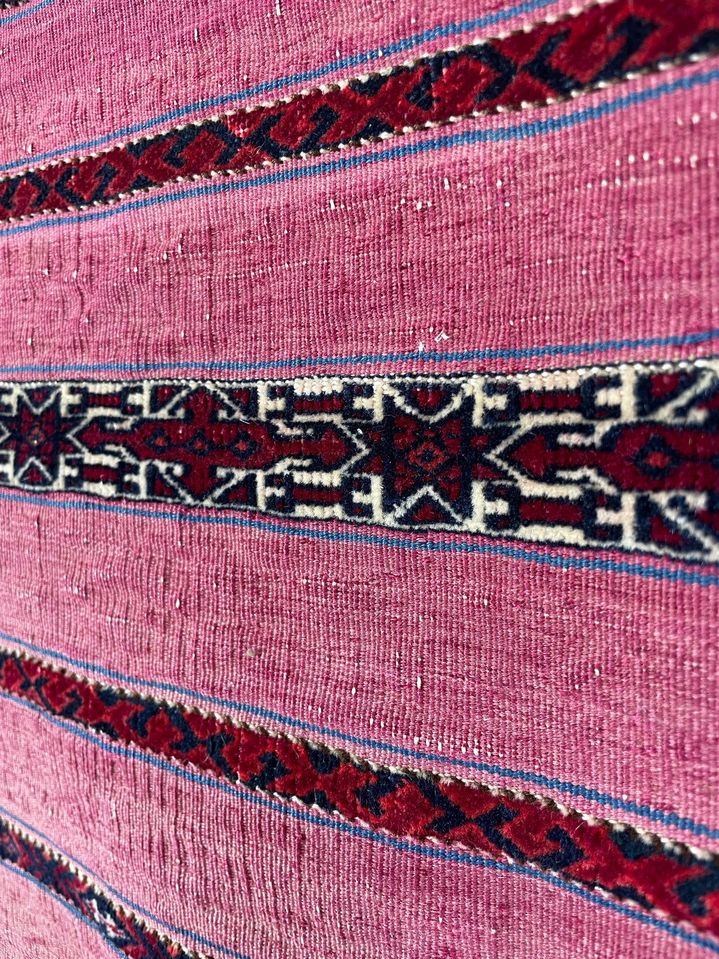 Antique Tekke Turkoman Kizil Chuval bag faces x2