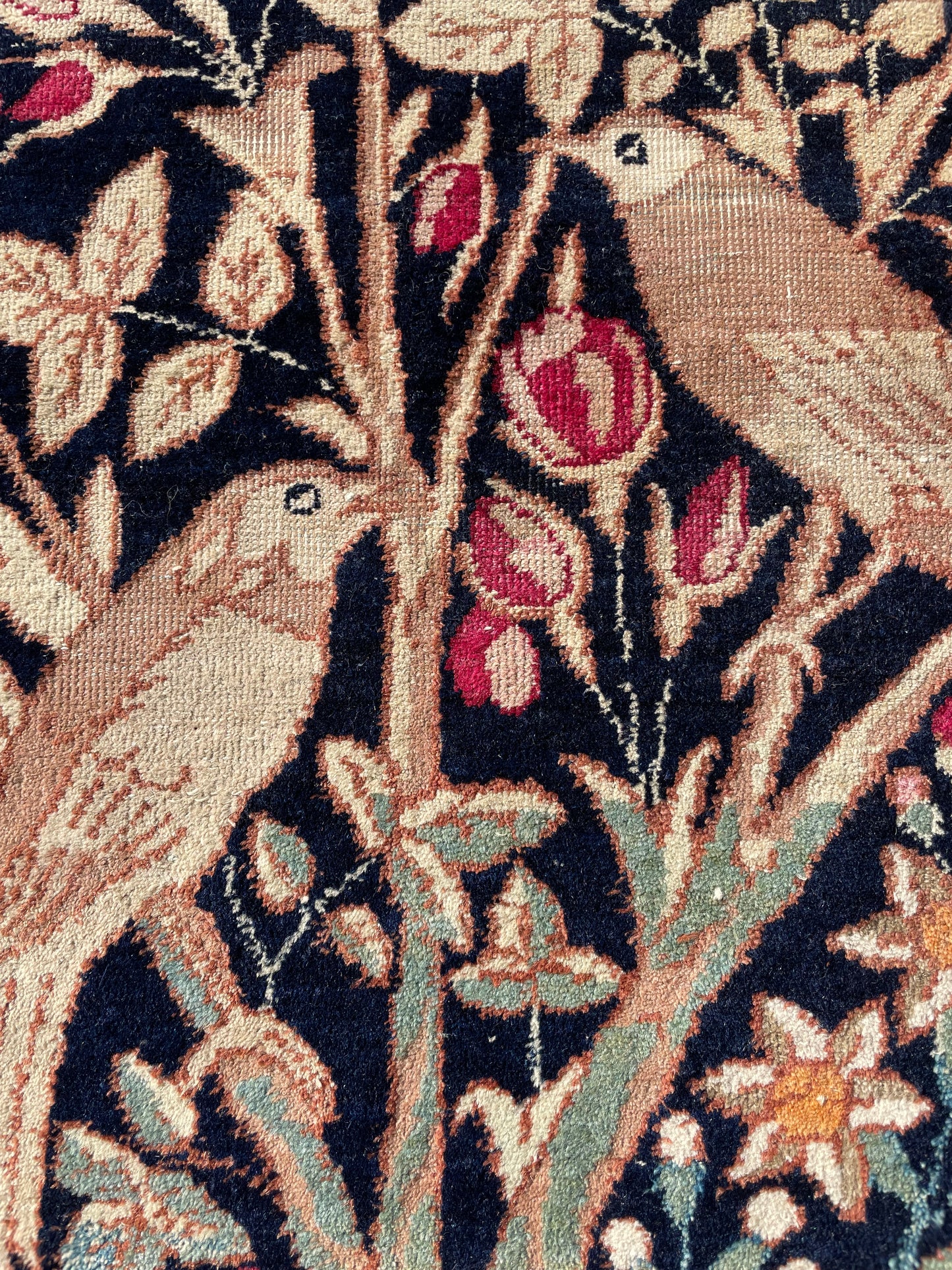 Antique Kirman Lavar - Small Rug