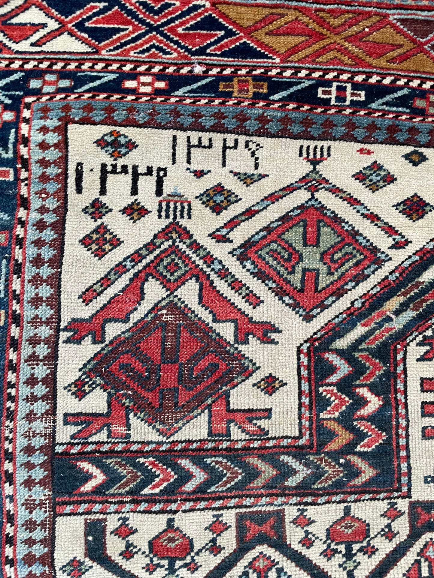 Antique Caucasian Shirvan Prayer Rug