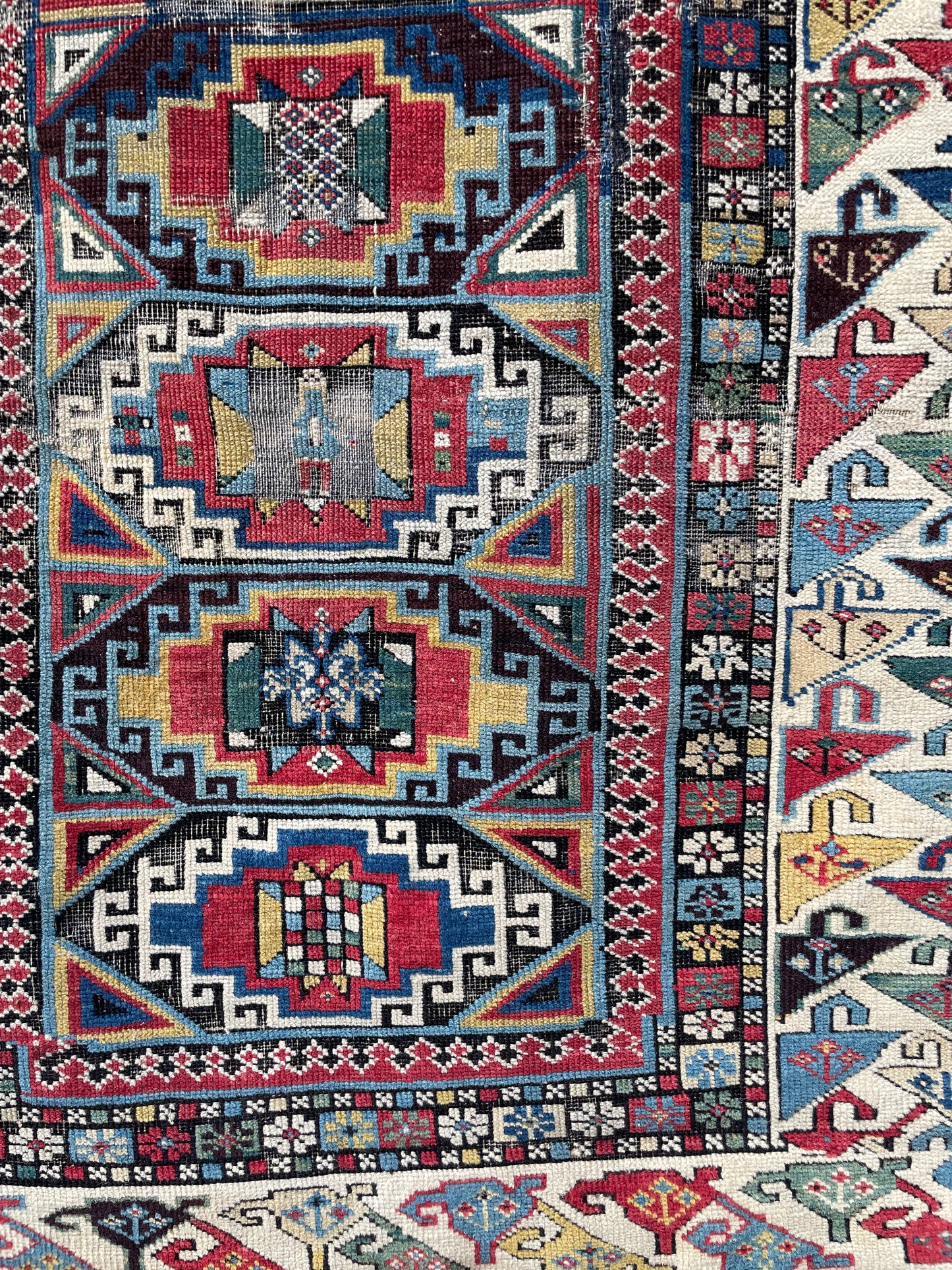 Antique Caucasian Shirvan Runner