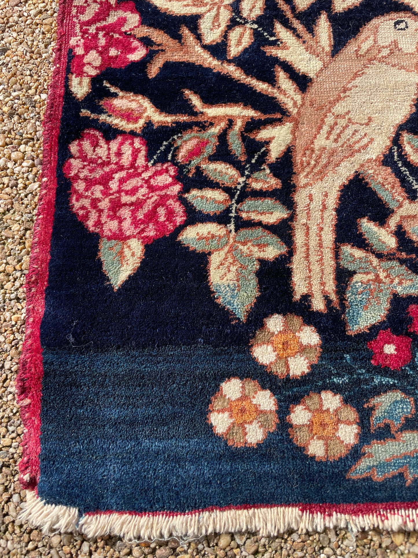 Antique Kirman Lavar - Small Rug