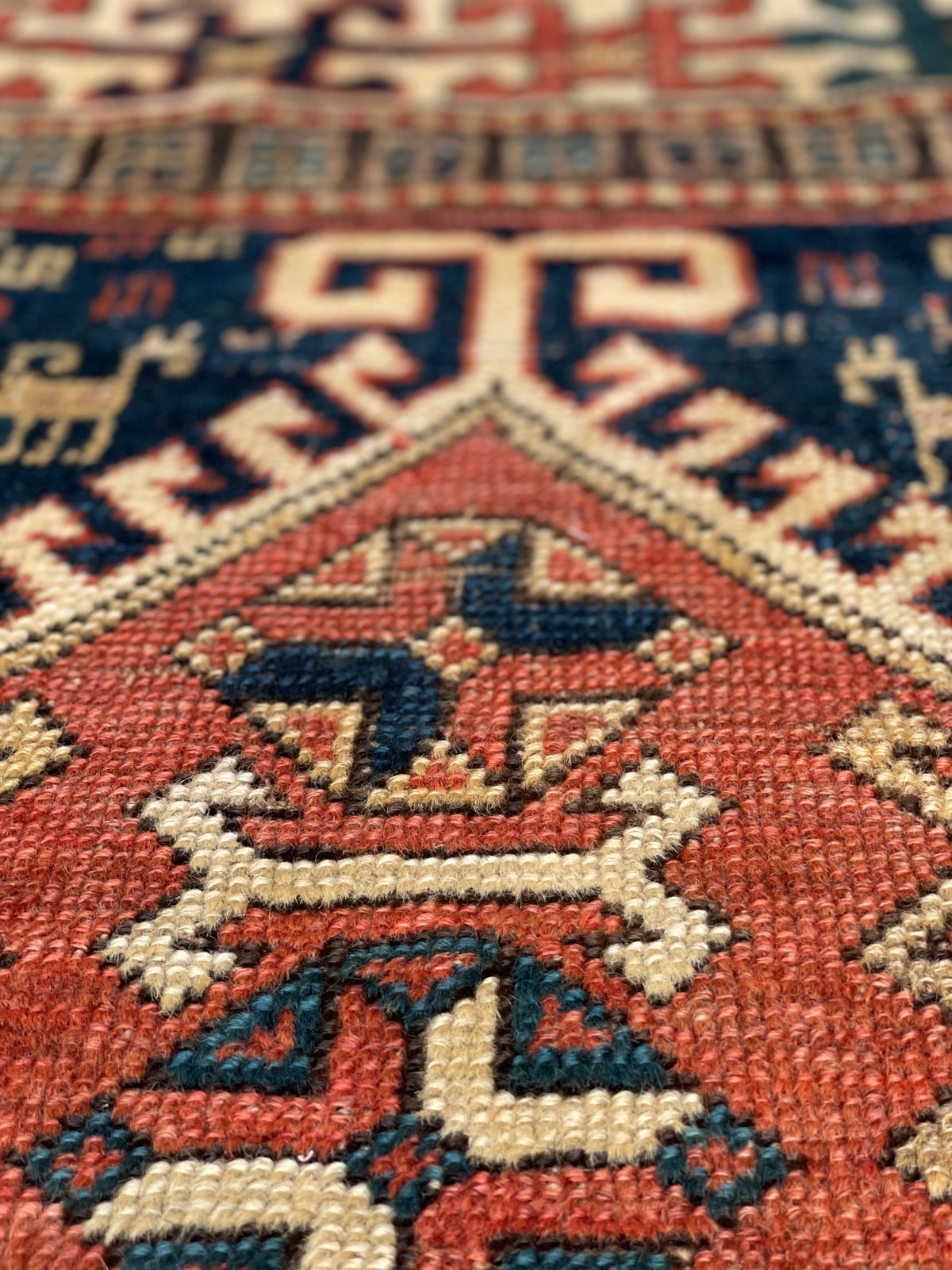 Antique Caucasian Karabagh Rug