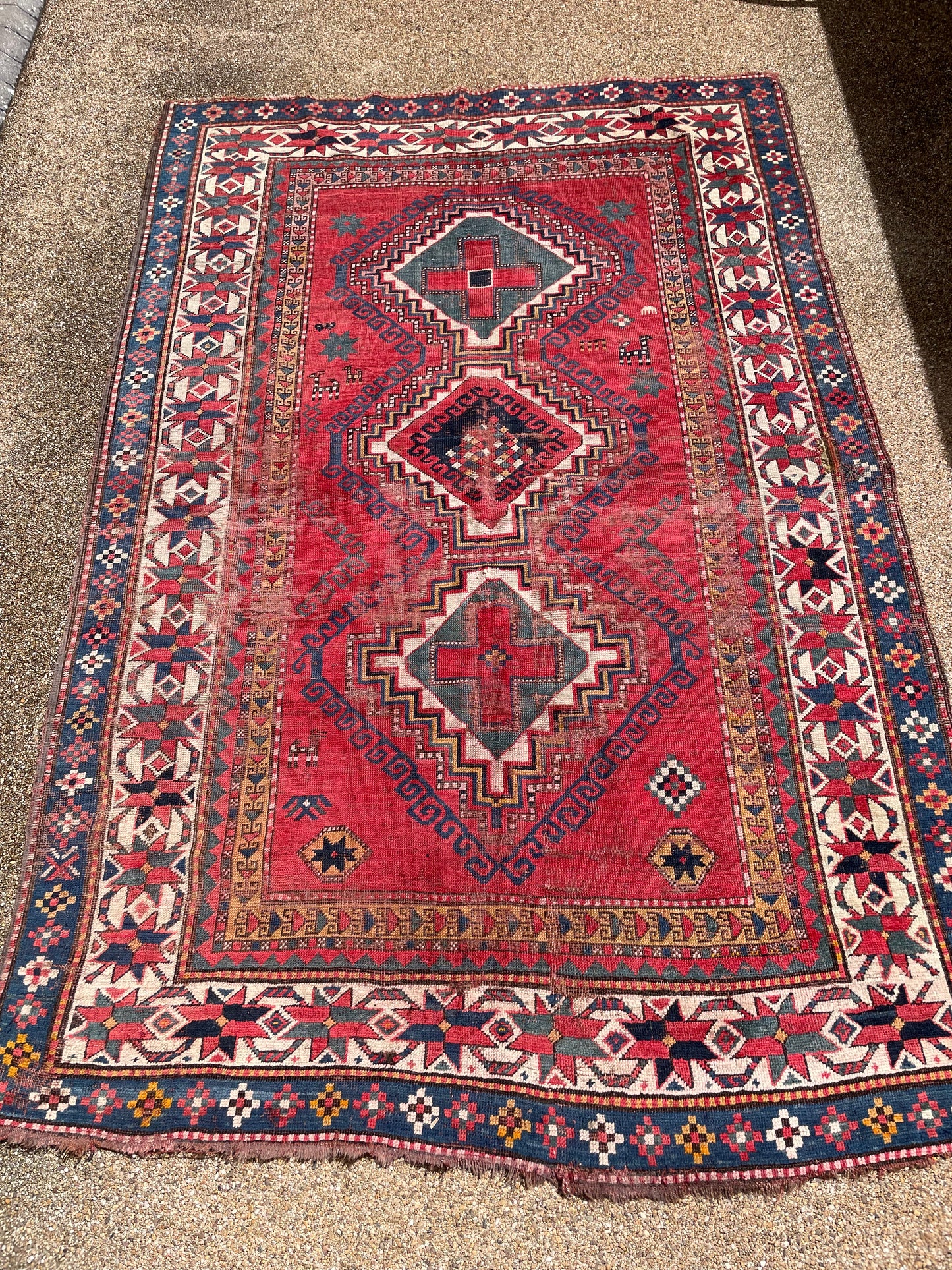 Antique Armenian Kazak Rug