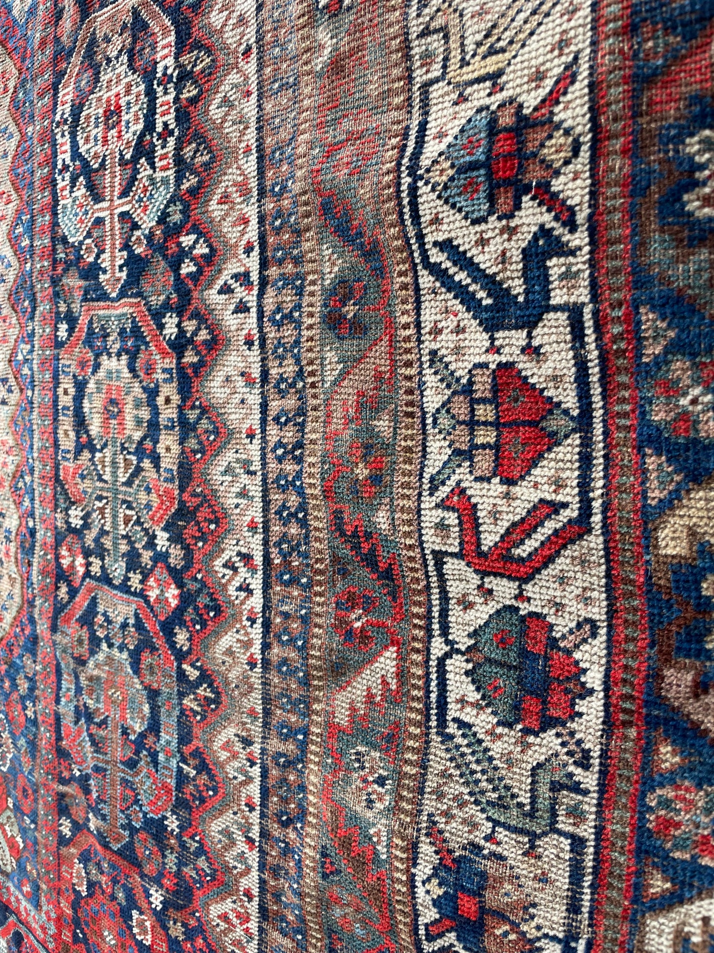 Antique Khamseh Confederacy Baharlu Tribal Main Carpet