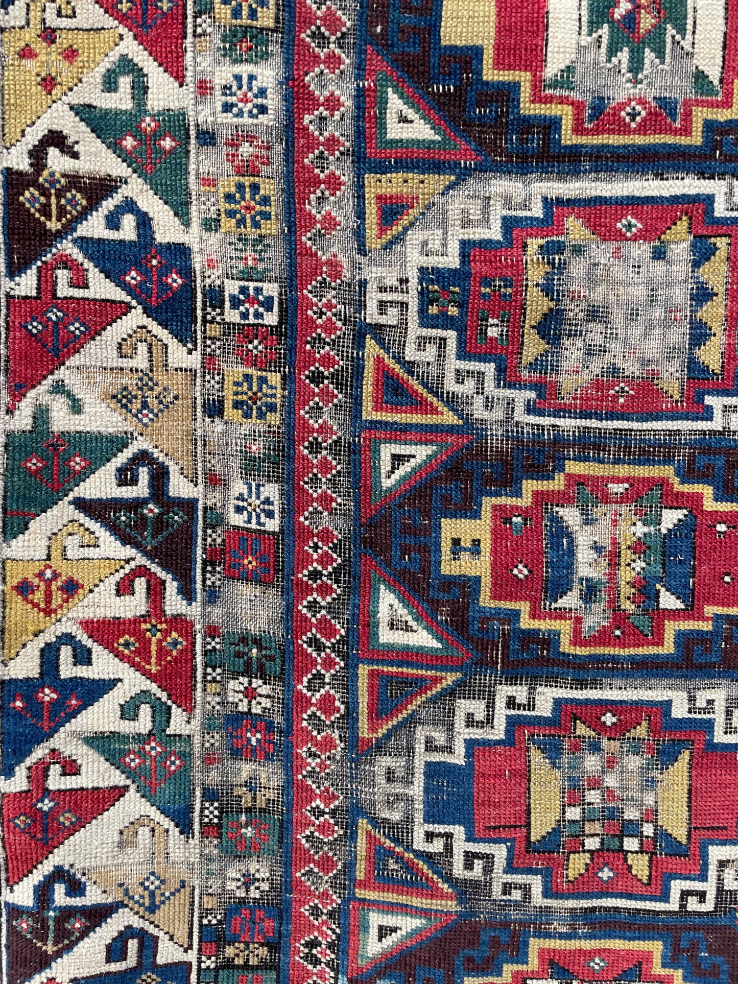 Antique Caucasian Shirvan Runner
