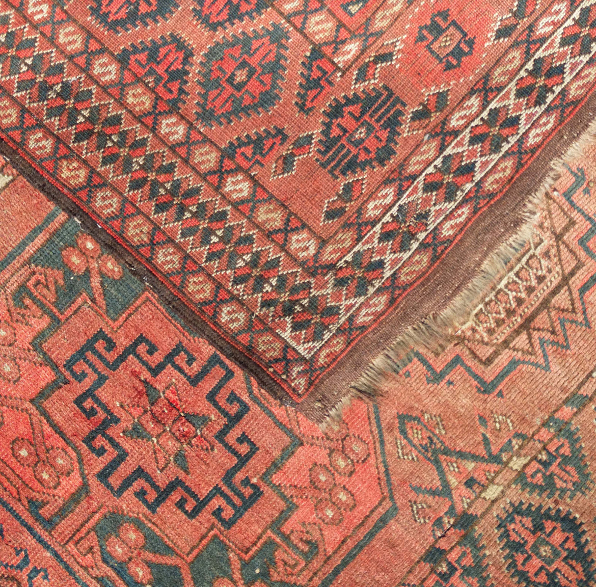 Antique Afghan Ersari Prayer Rug