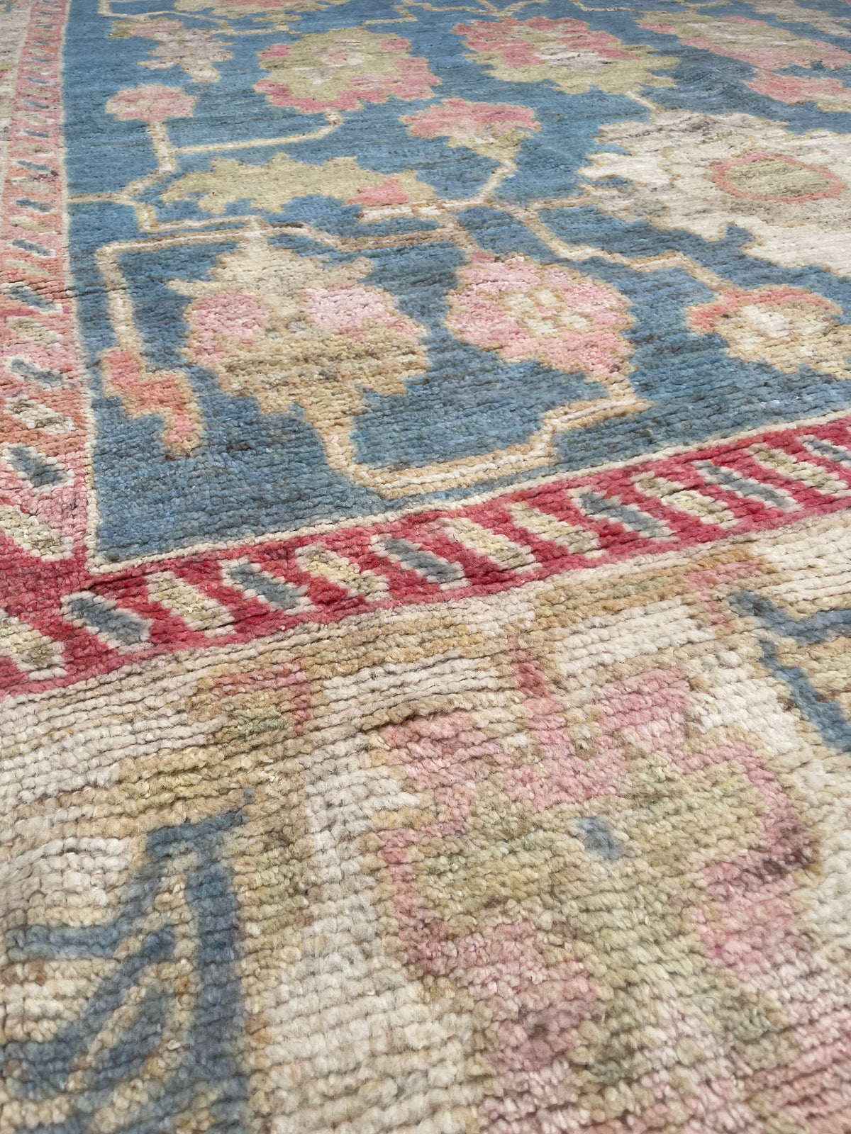Large Turkish Oushak Design Carpet