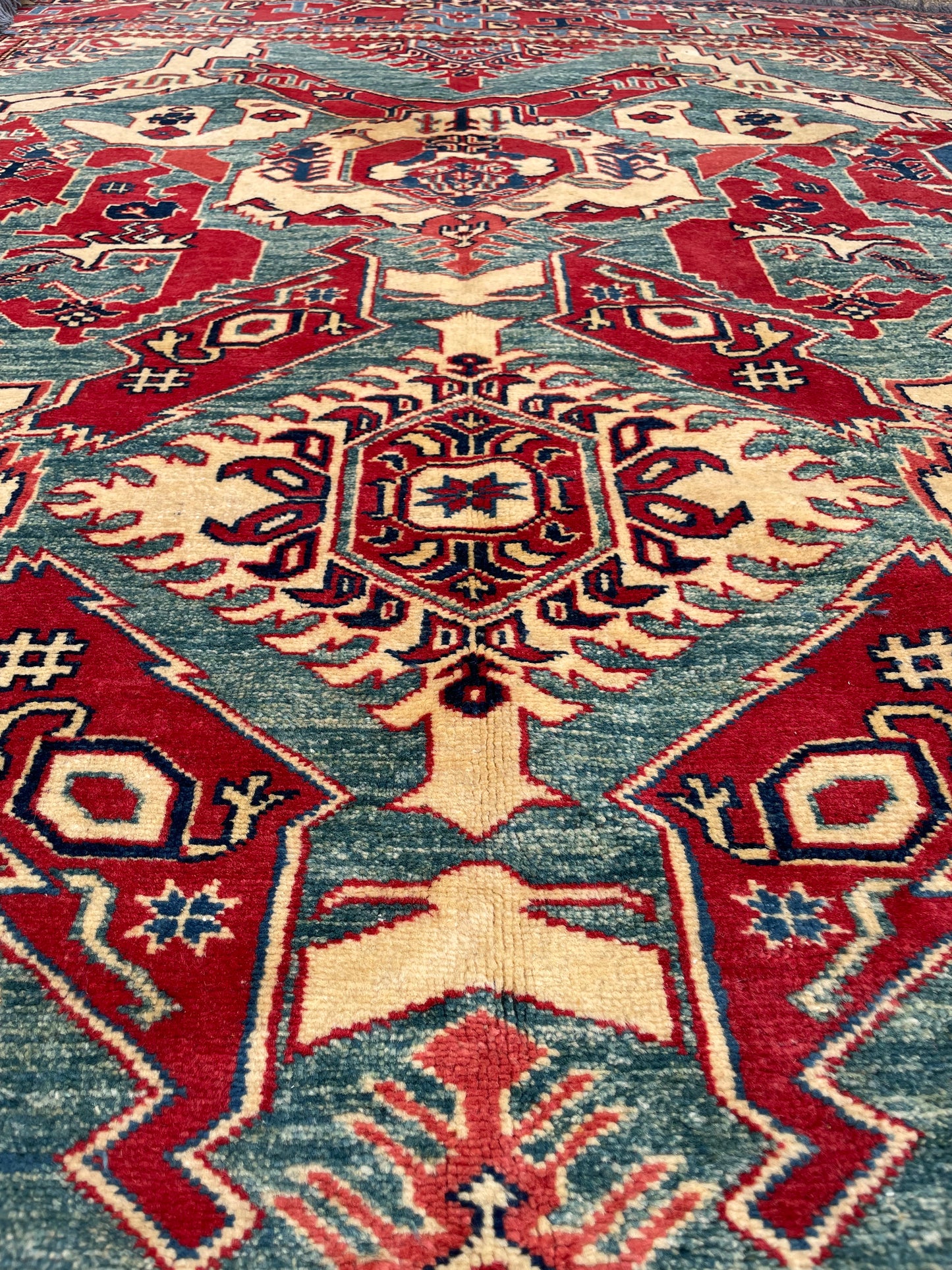 Afghan Caucasian ‘Dragon’ Design Rug