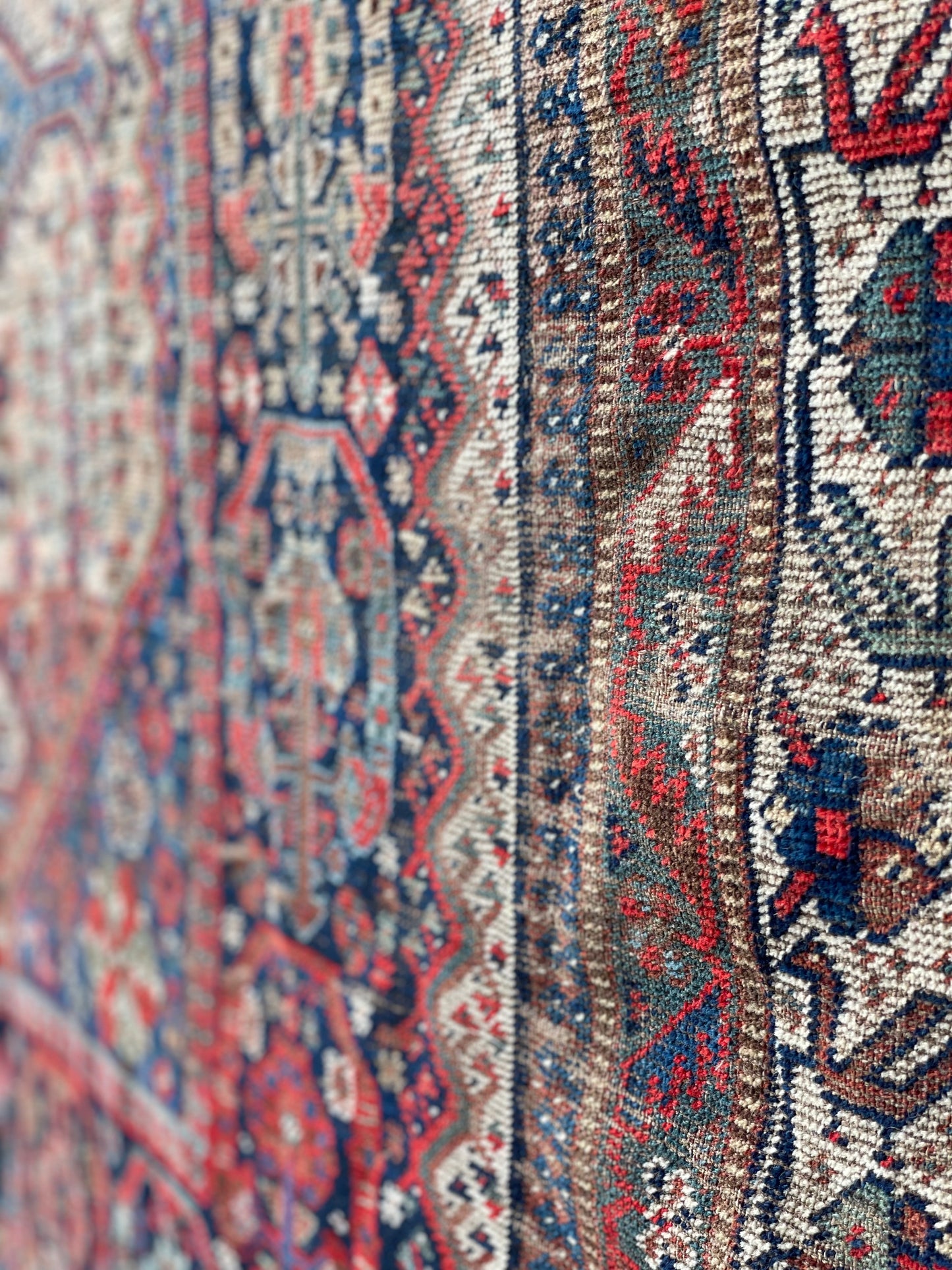 Antique Khamseh Confederacy Baharlu Tribal Main Carpet