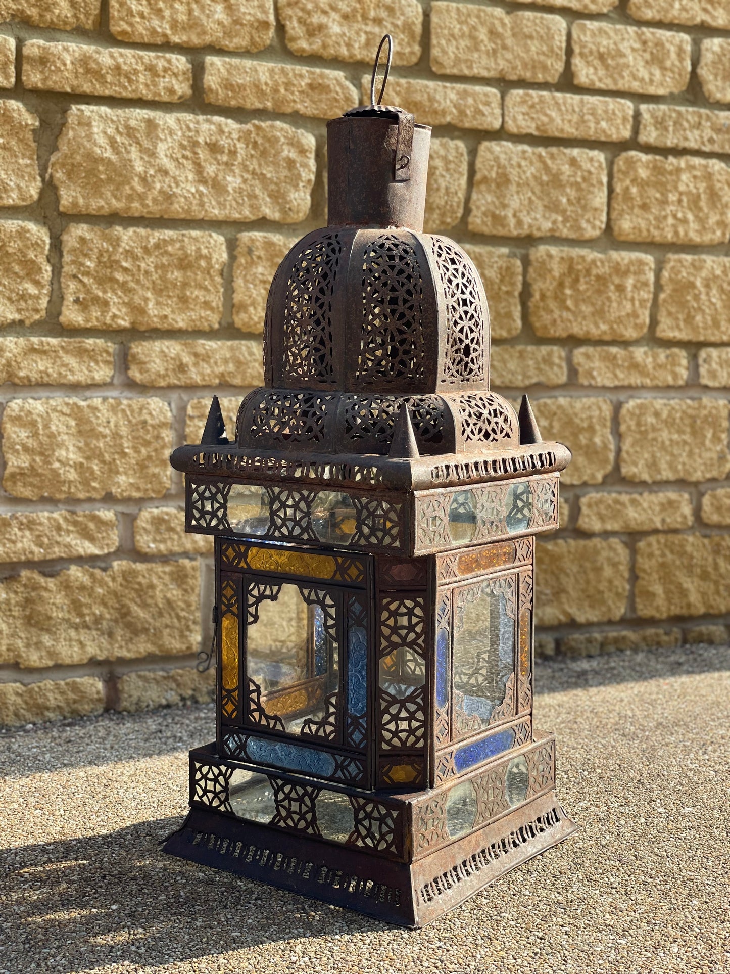 Large Vintage Moroccan Lantern