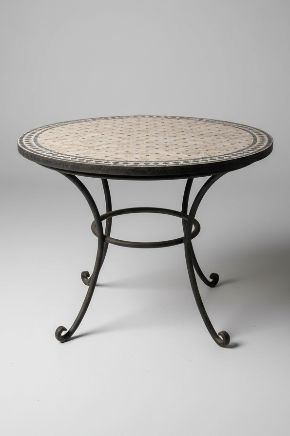 Vintage Moroccan Mosaic Table