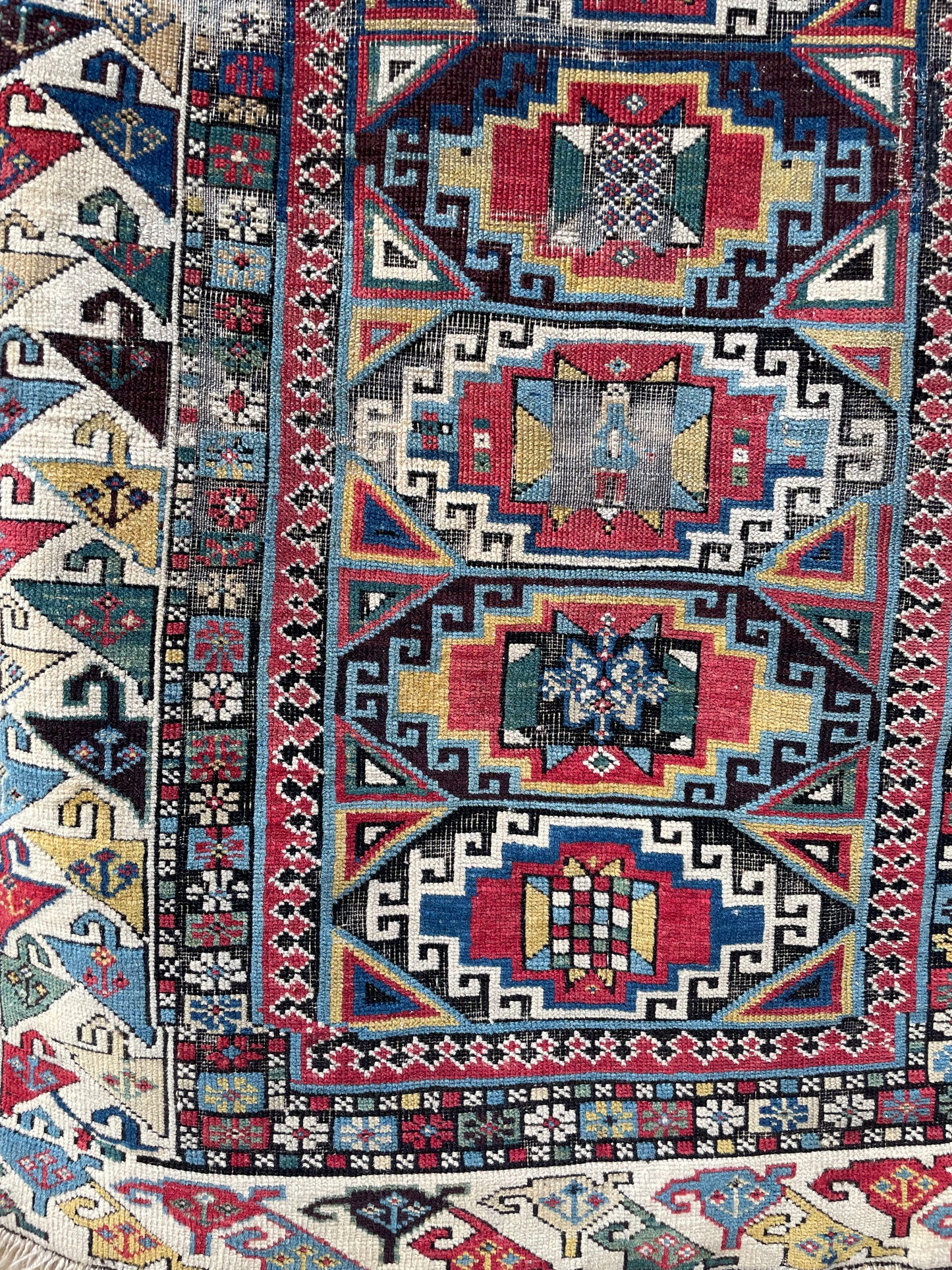 Antique Caucasian Shirvan Runner