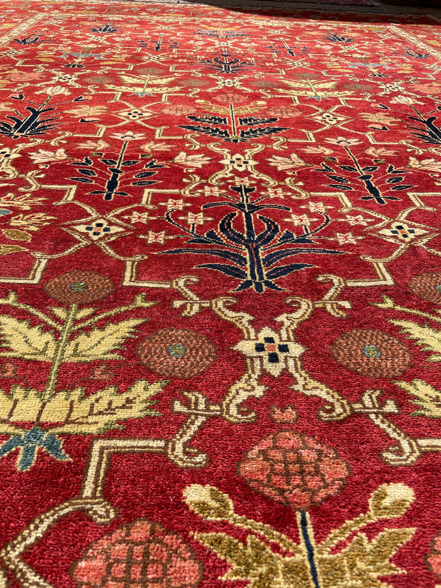 Mughal Design Flower & Lattice Carpet