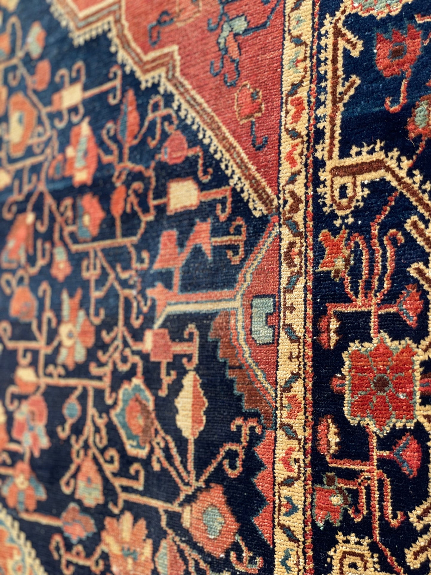 Antique Persian Jozan Rug Circa 1900
