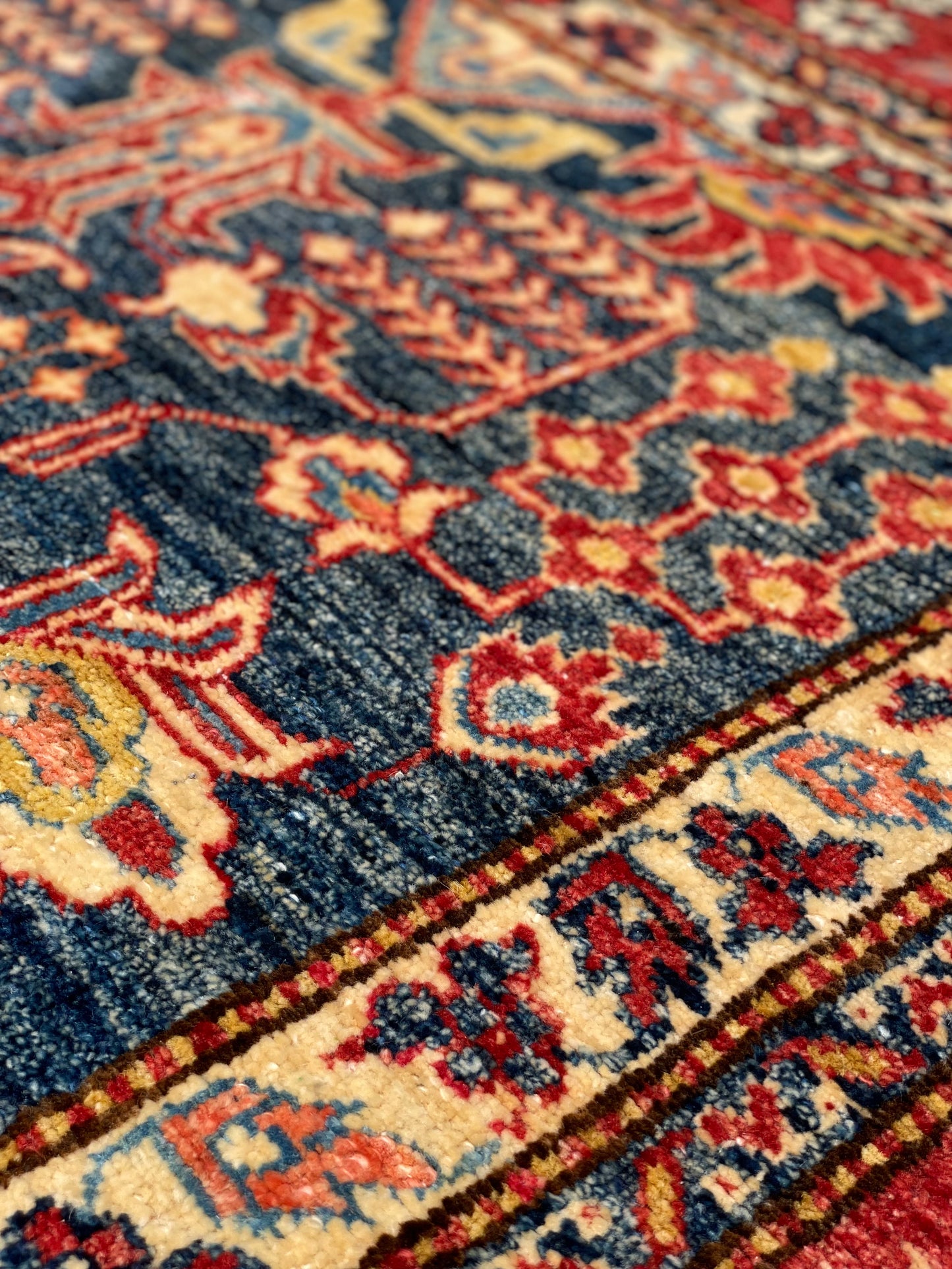 Large Fine Afghan Kazak Carpet