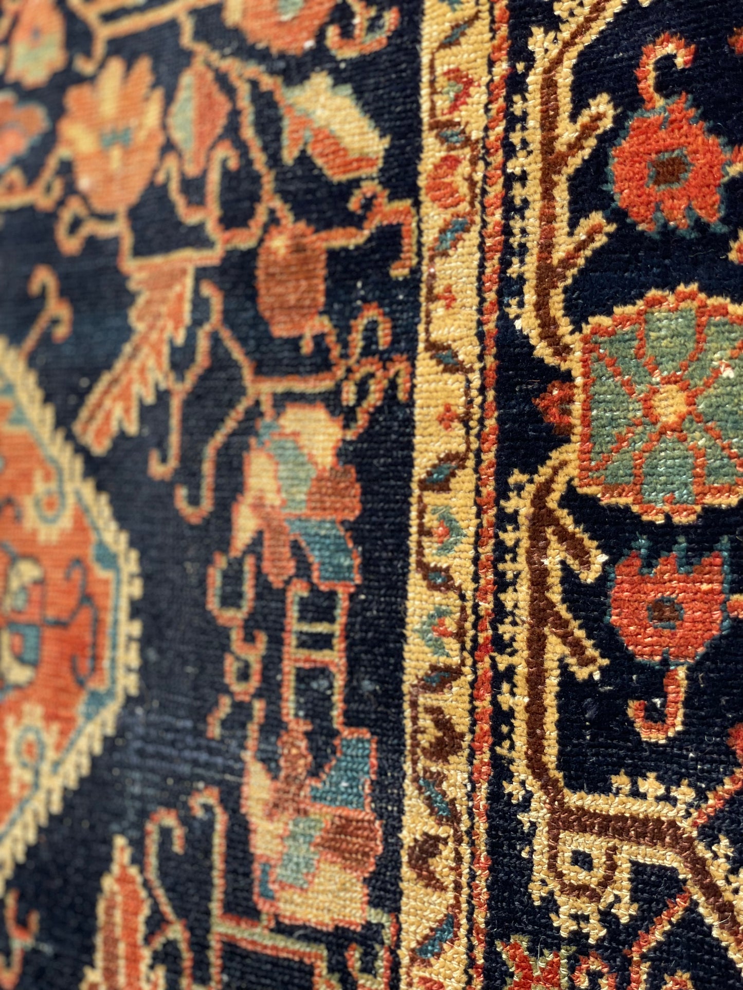 Antique Persian Jozan Rug Circa 1900