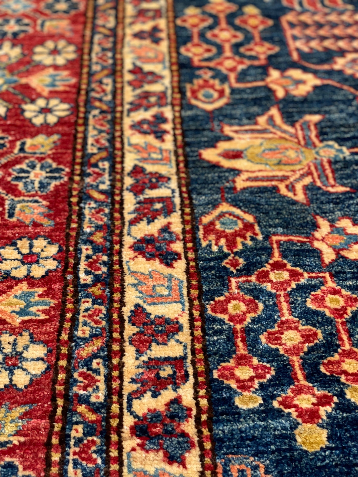 Large Fine Afghan Kazak Carpet