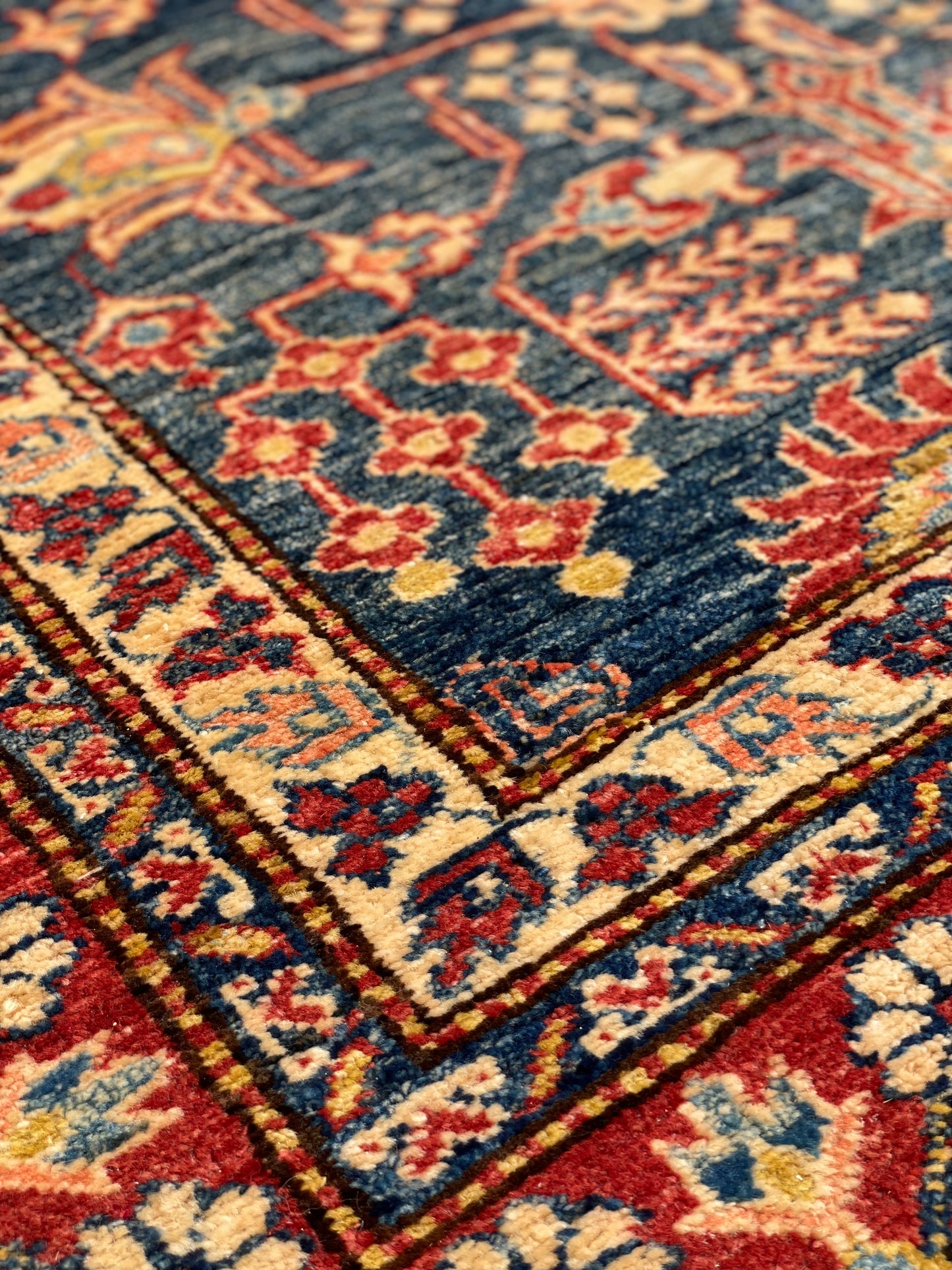 Large Fine Afghan Kazak Carpet