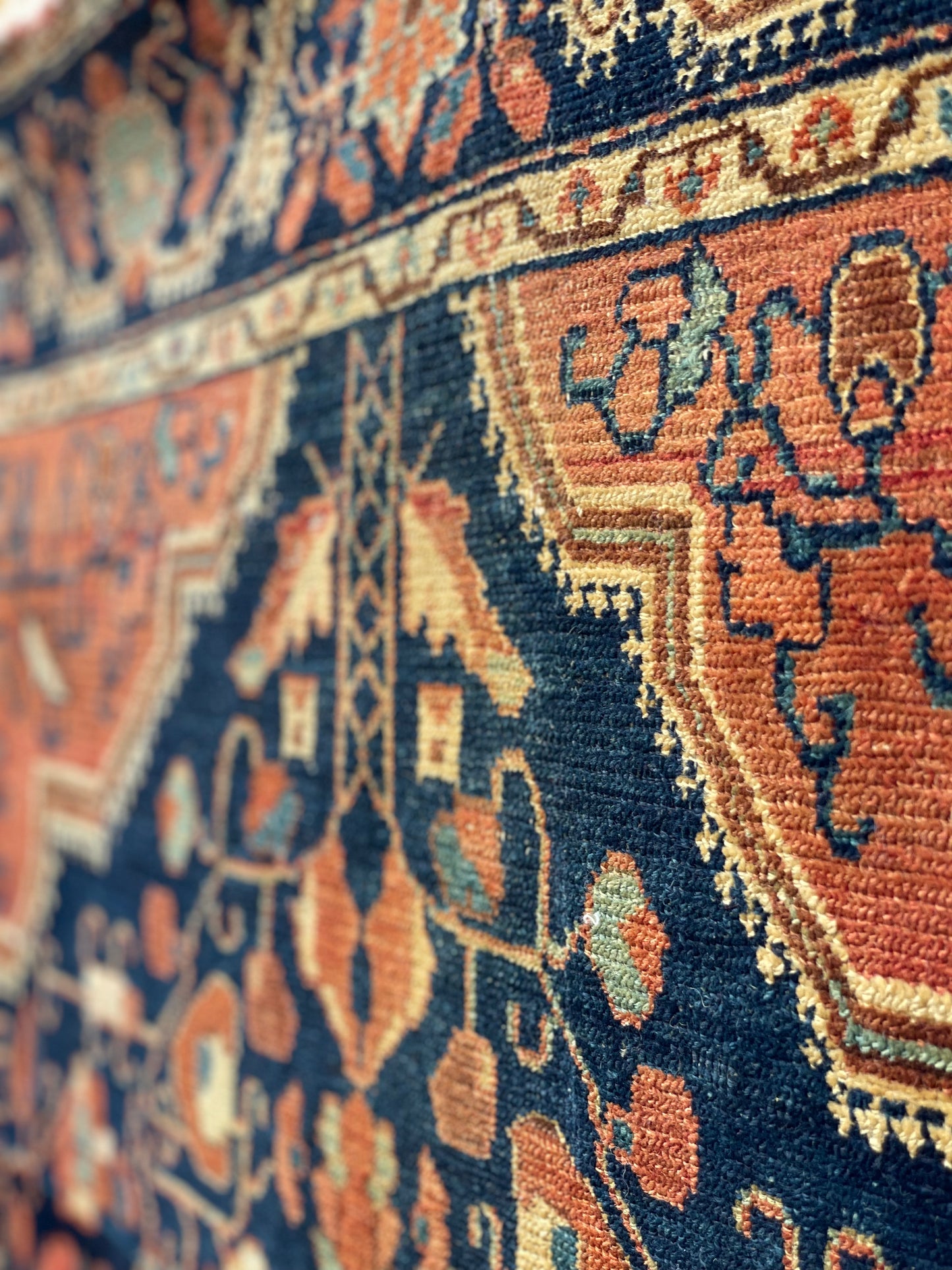 Antique Persian Jozan Rug Circa 1900