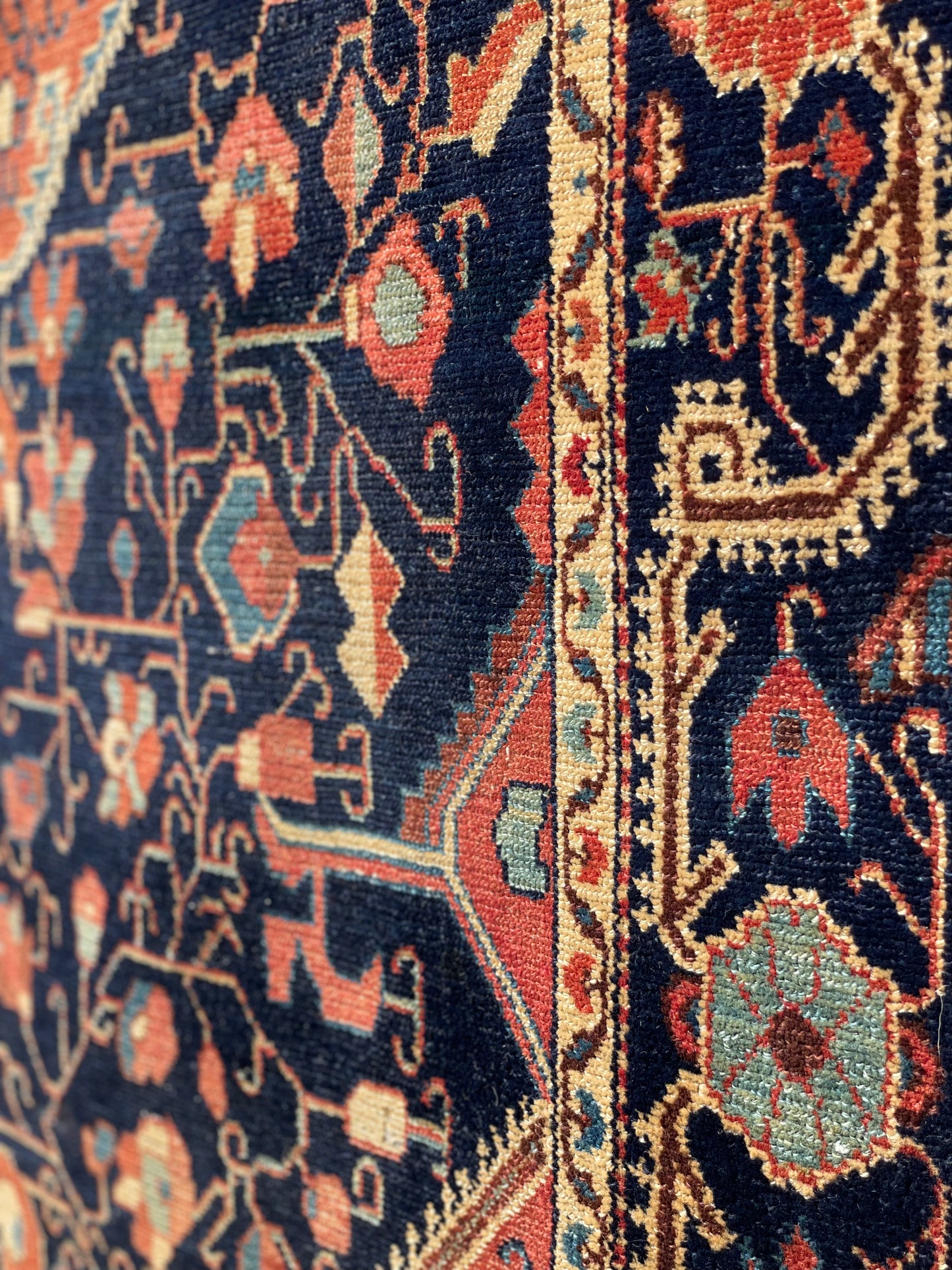 Antique Persian Jozan Rug Circa 1900