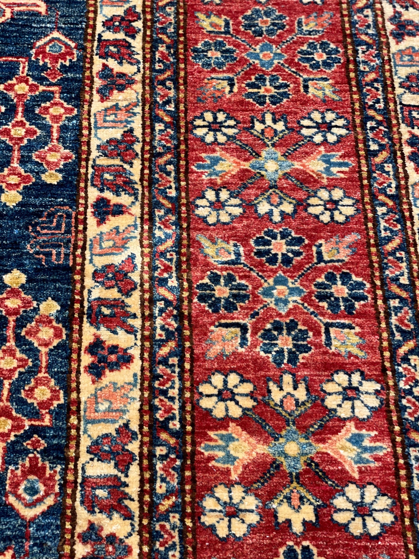 Large Fine Afghan Kazak Carpet