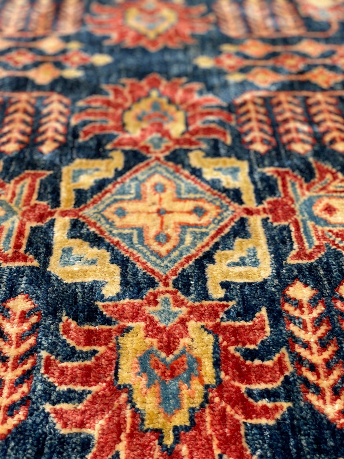Large Fine Afghan Kazak Carpet
