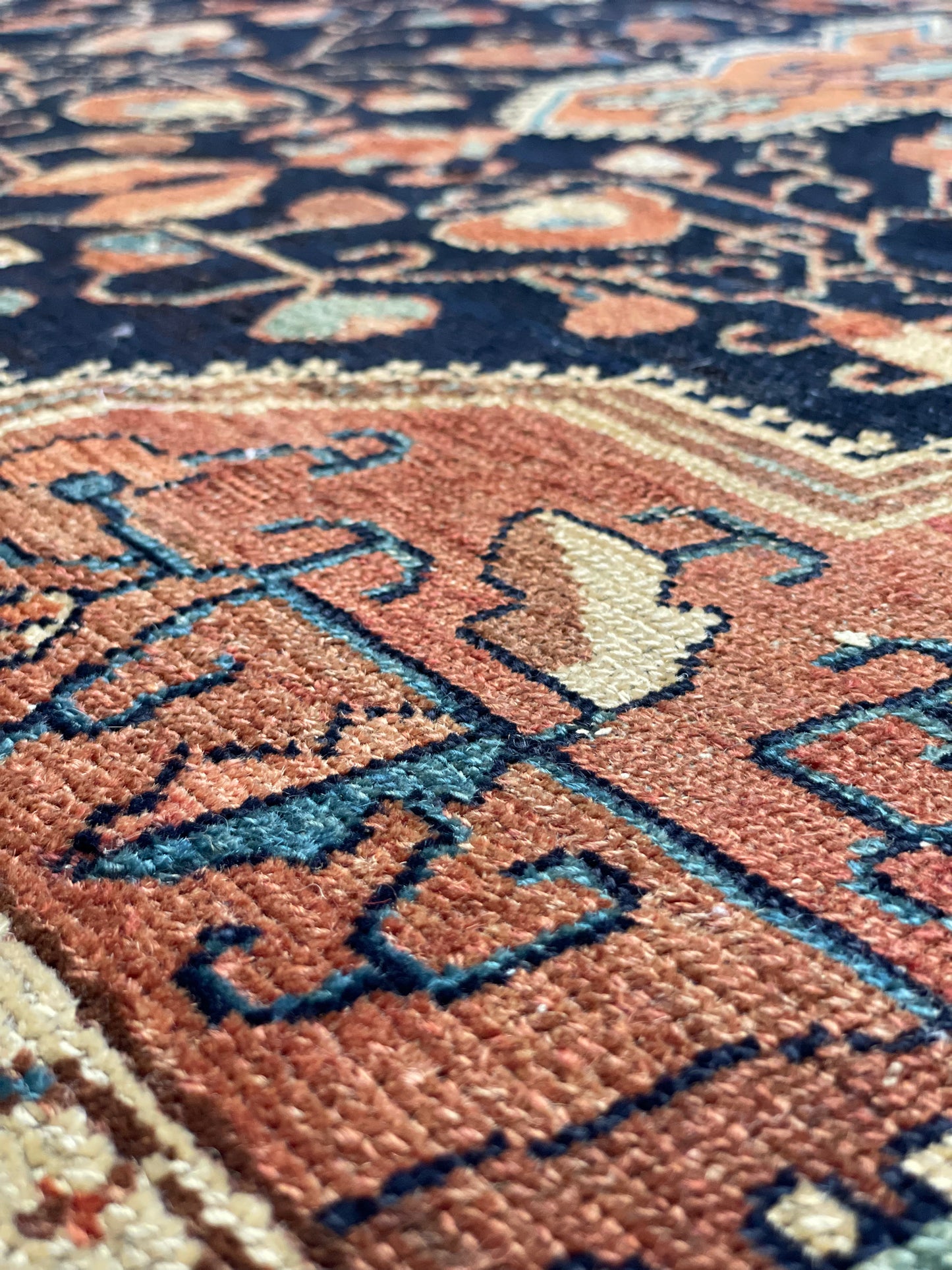 Antique Persian Jozan Rug Circa 1900