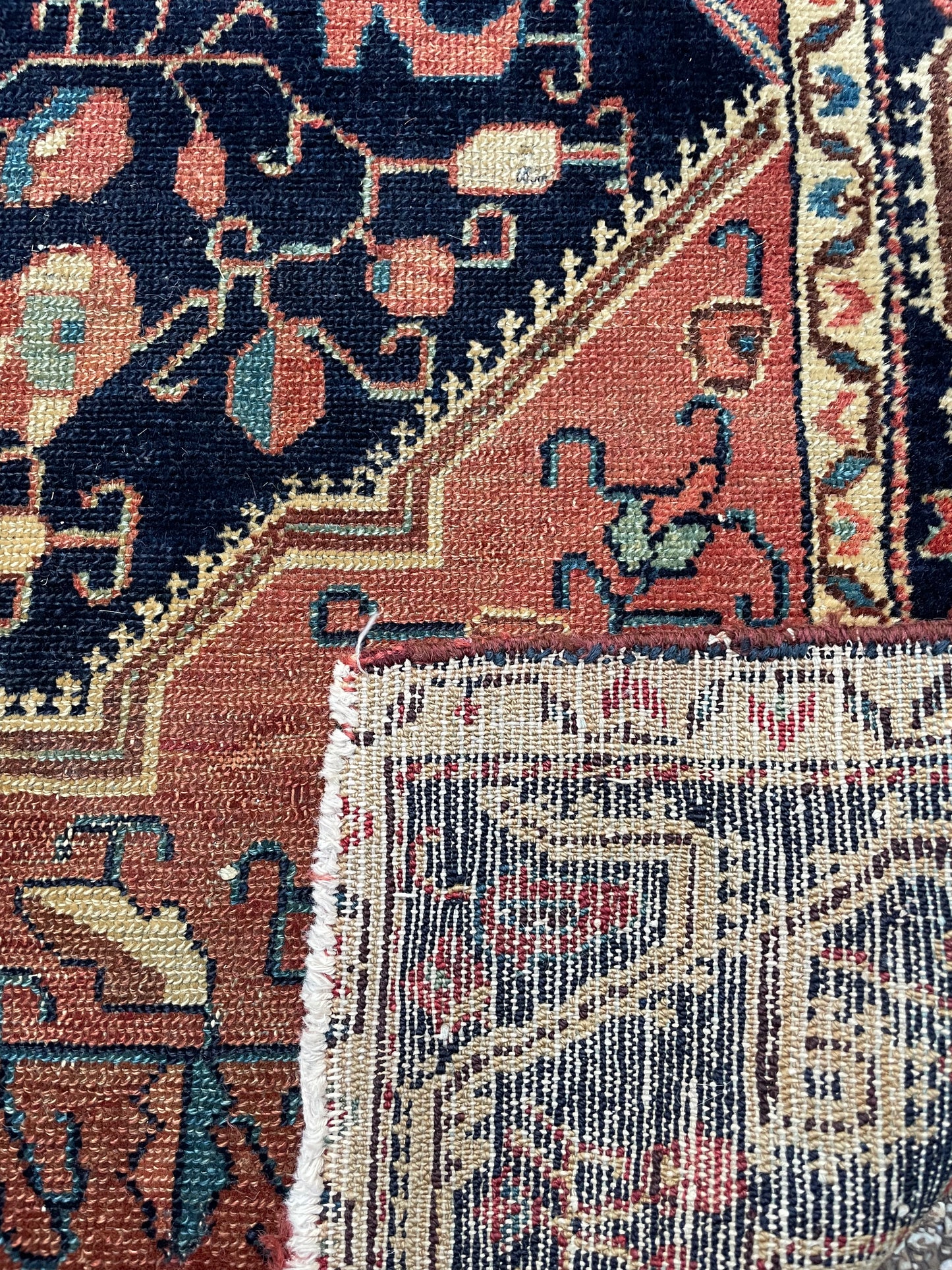 Antique Persian Jozan Rug Circa 1900