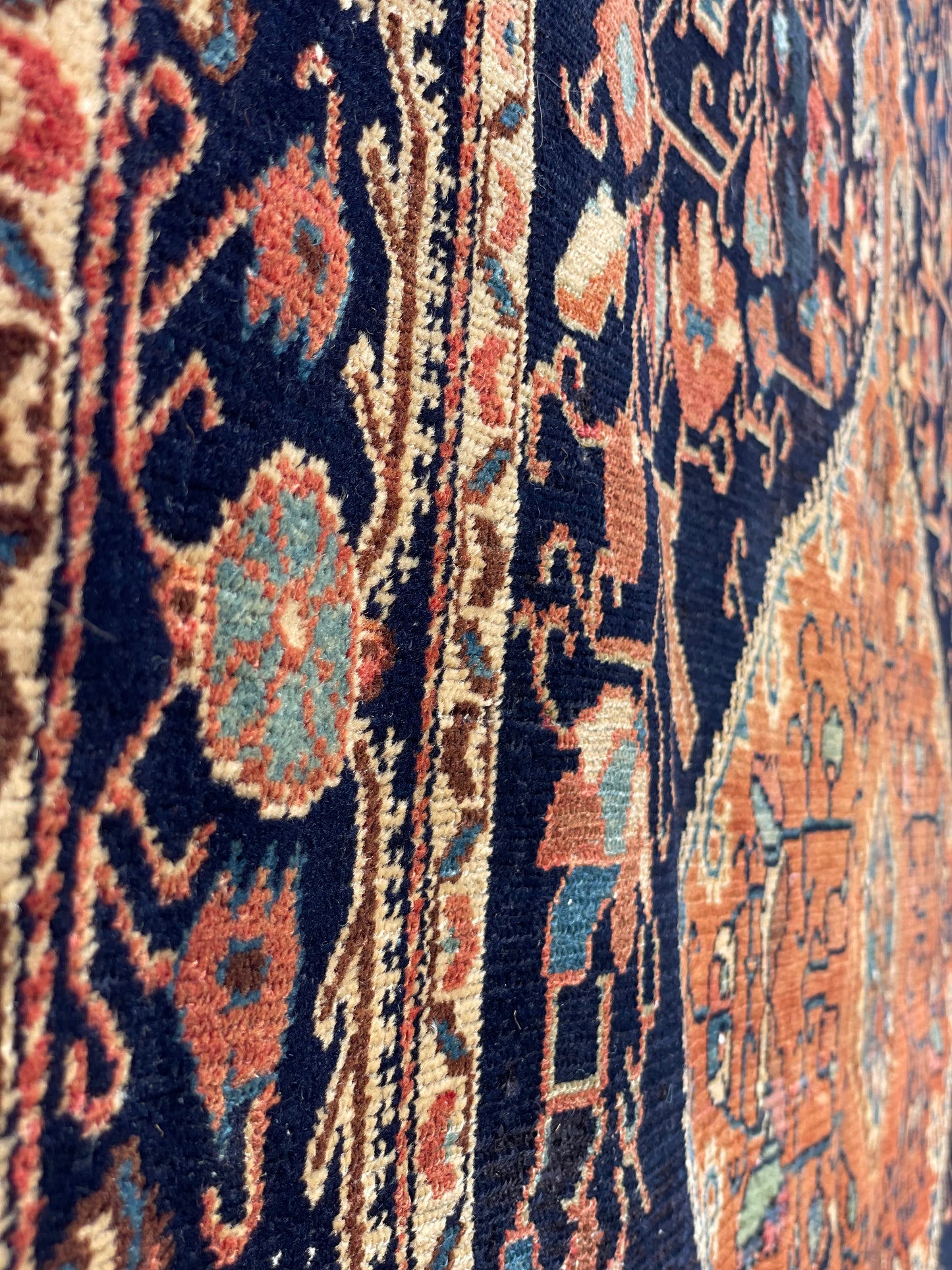 Antique Persian Jozan Rug Circa 1900
