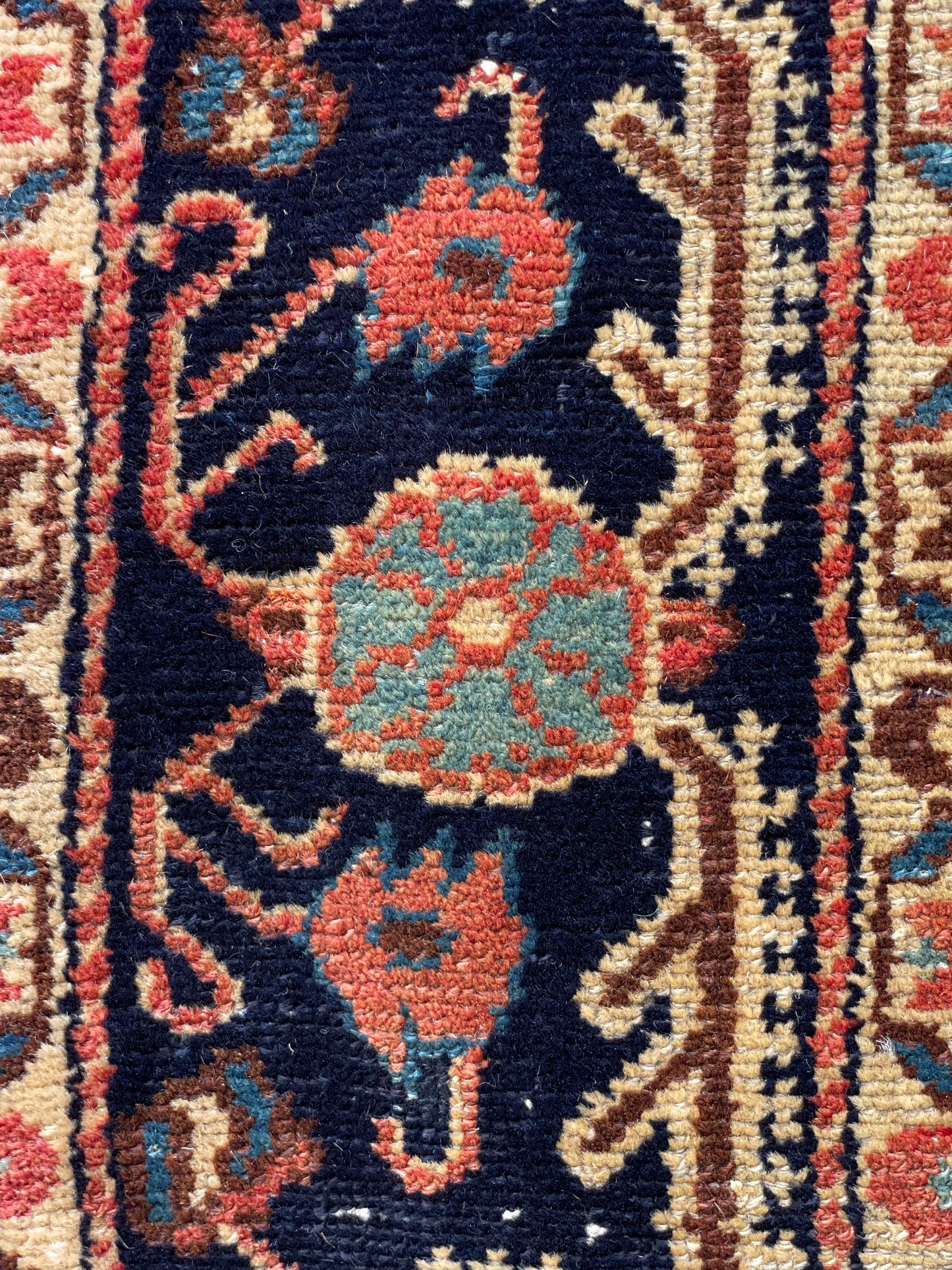 Antique Persian Jozan Rug Circa 1900