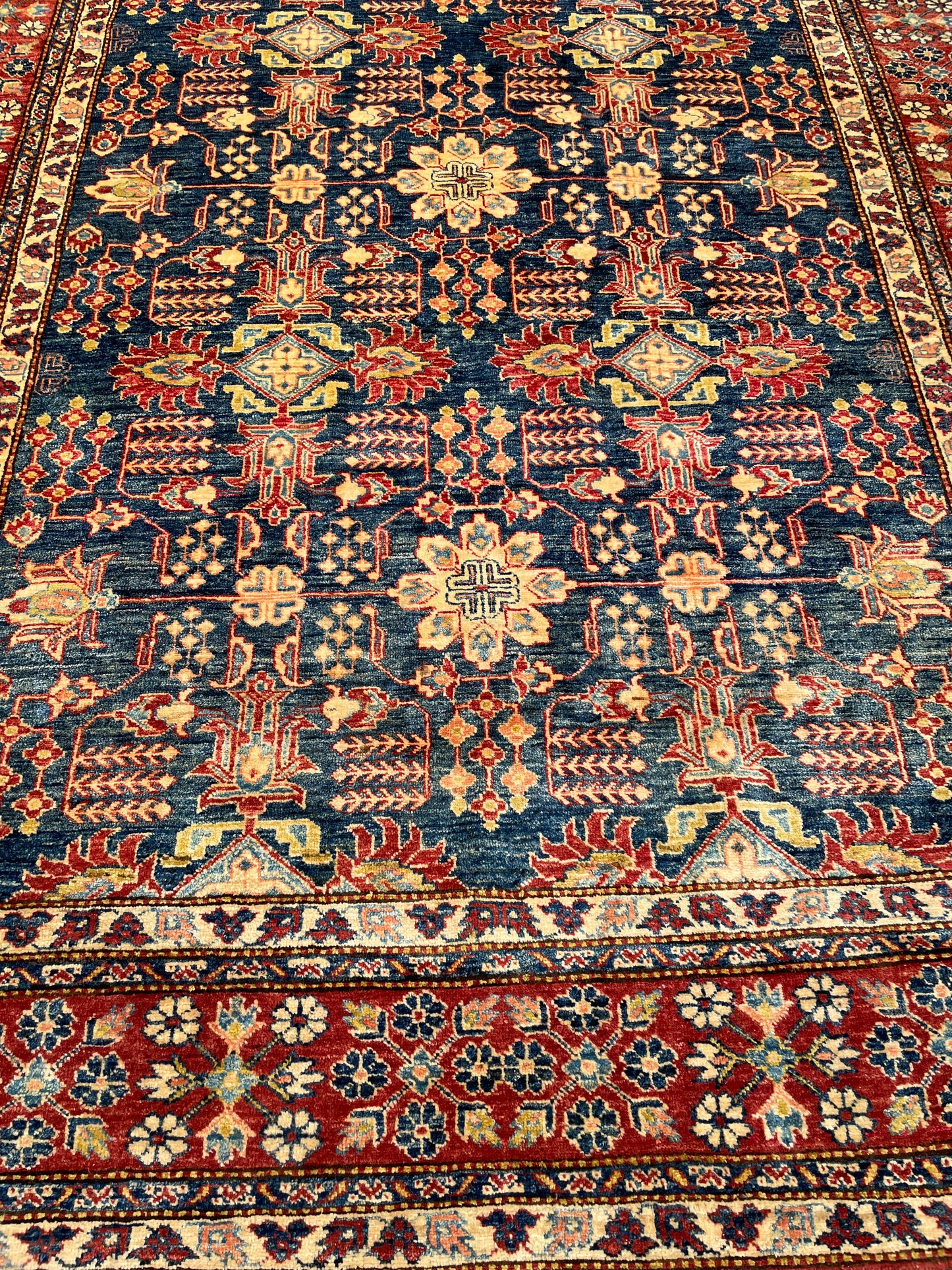 Large Fine Afghan Kazak Carpet