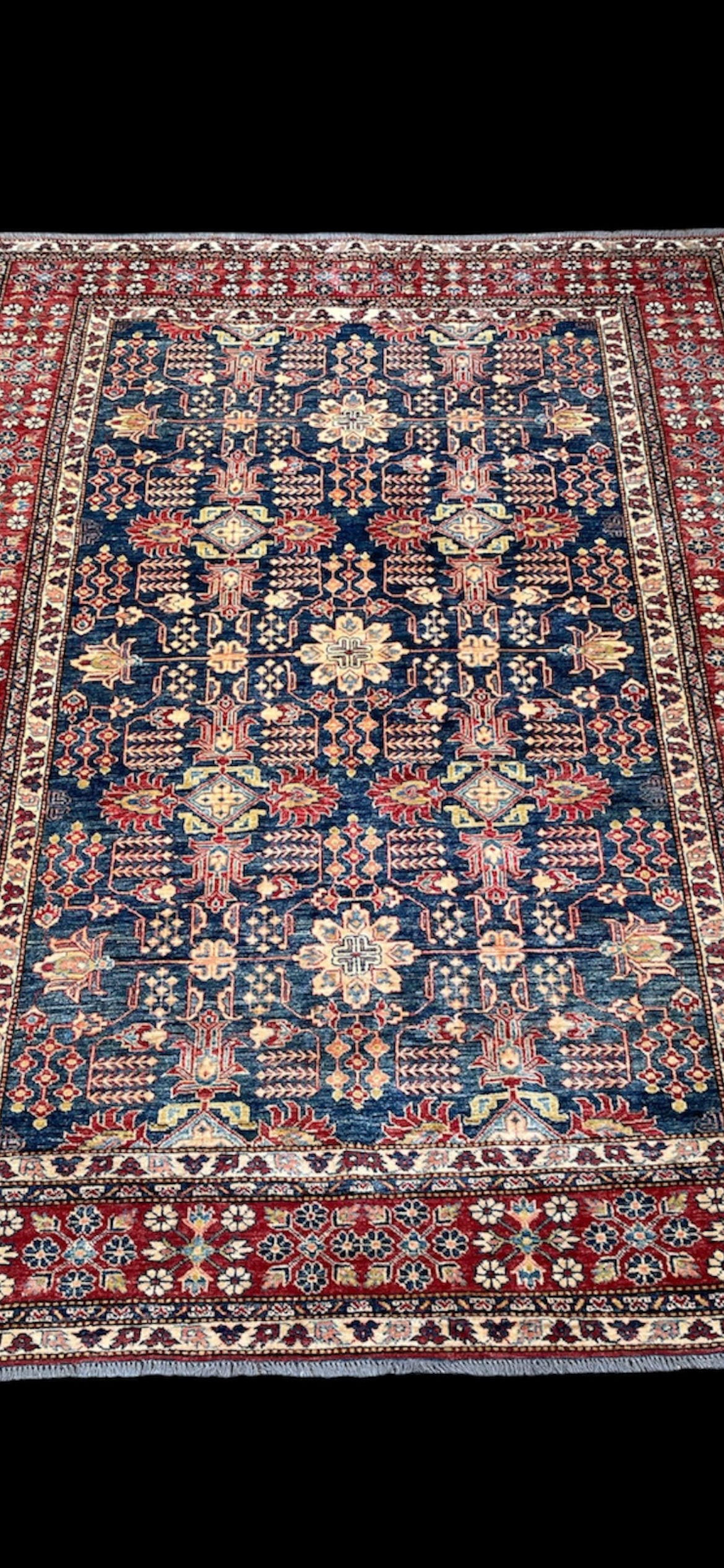 Large Fine Afghan Kazak Carpet