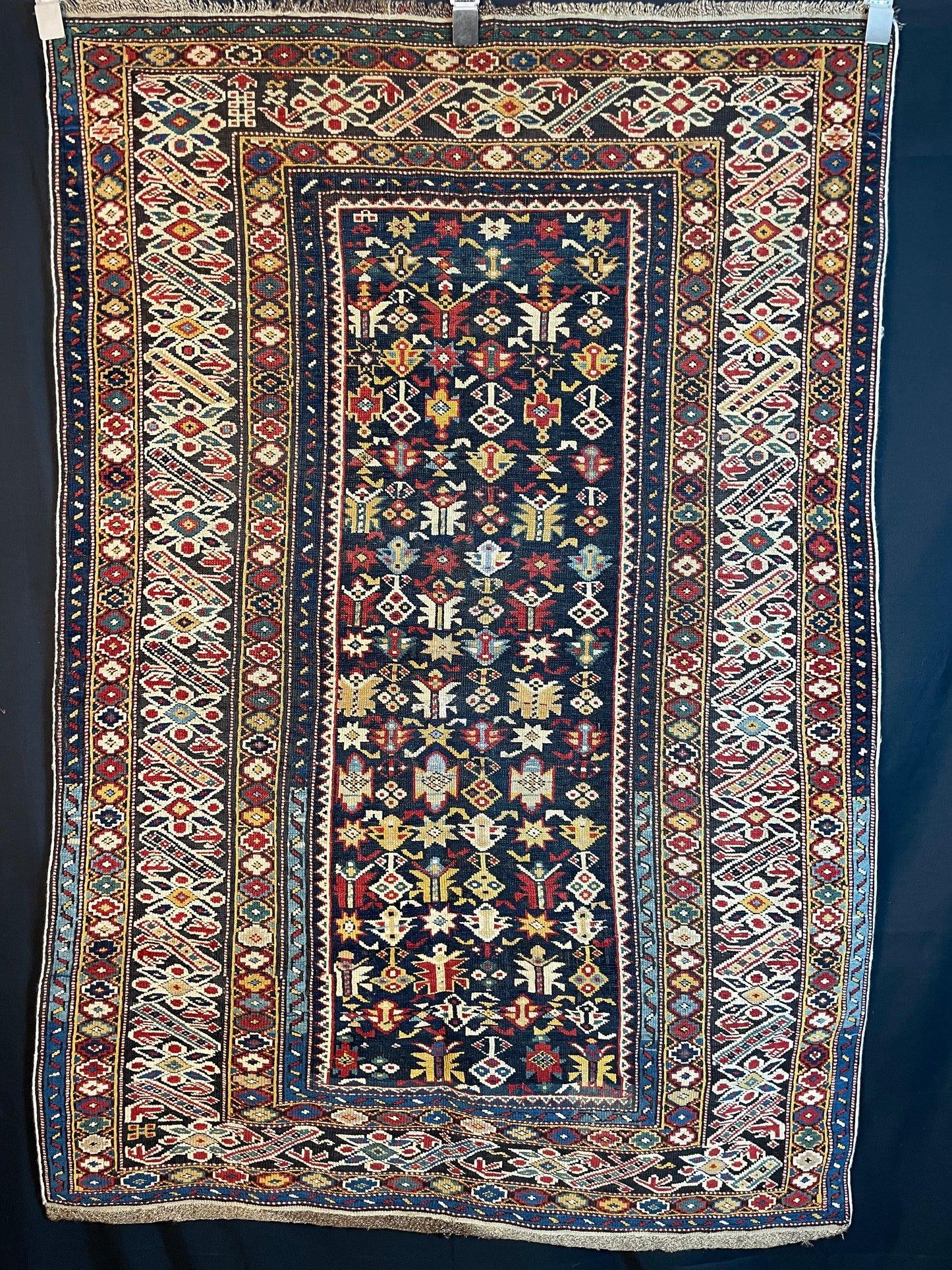 Antique Caucasian Chichi Kuba Rug