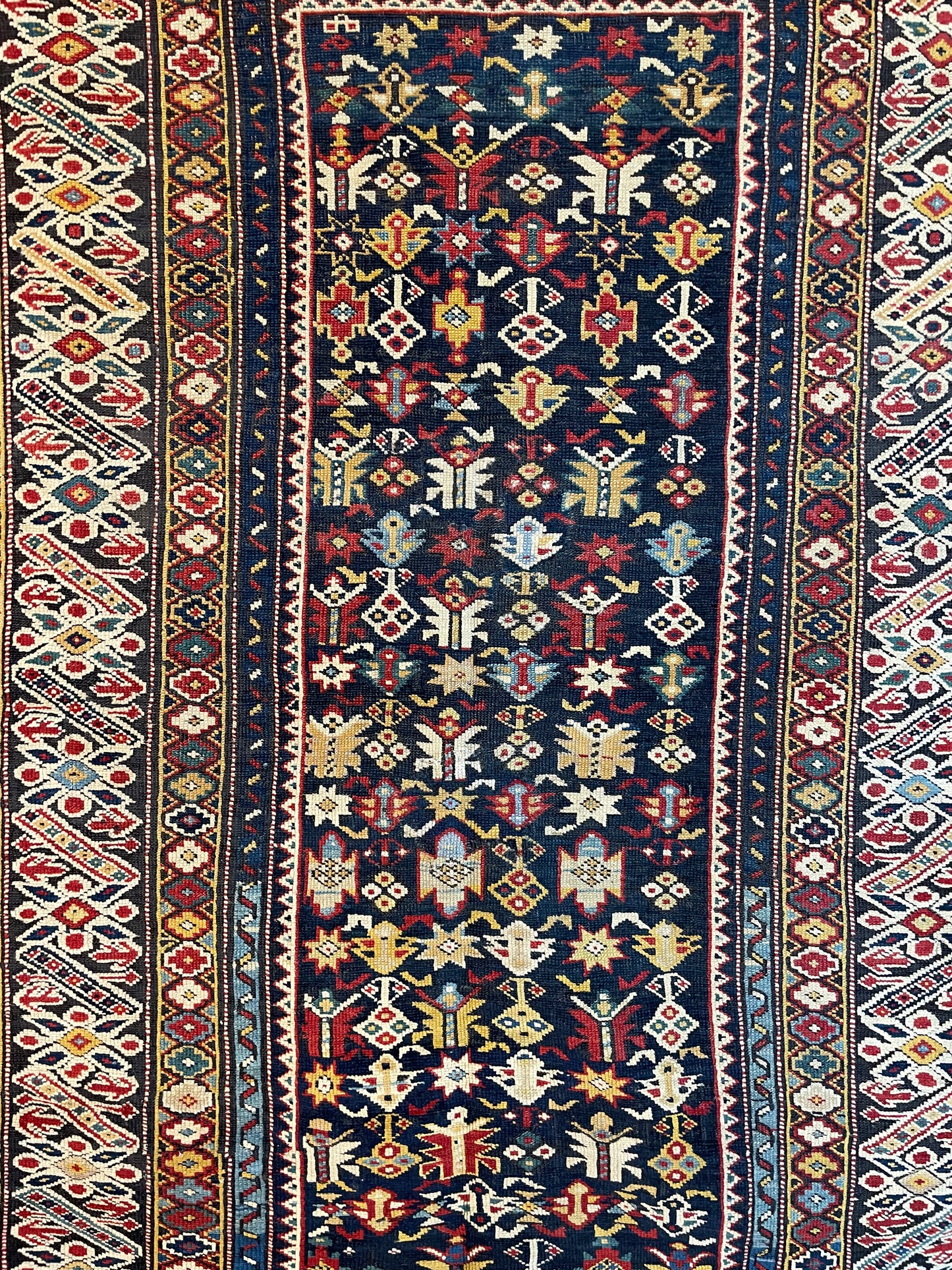 Antique Caucasian Chichi Kuba Rug